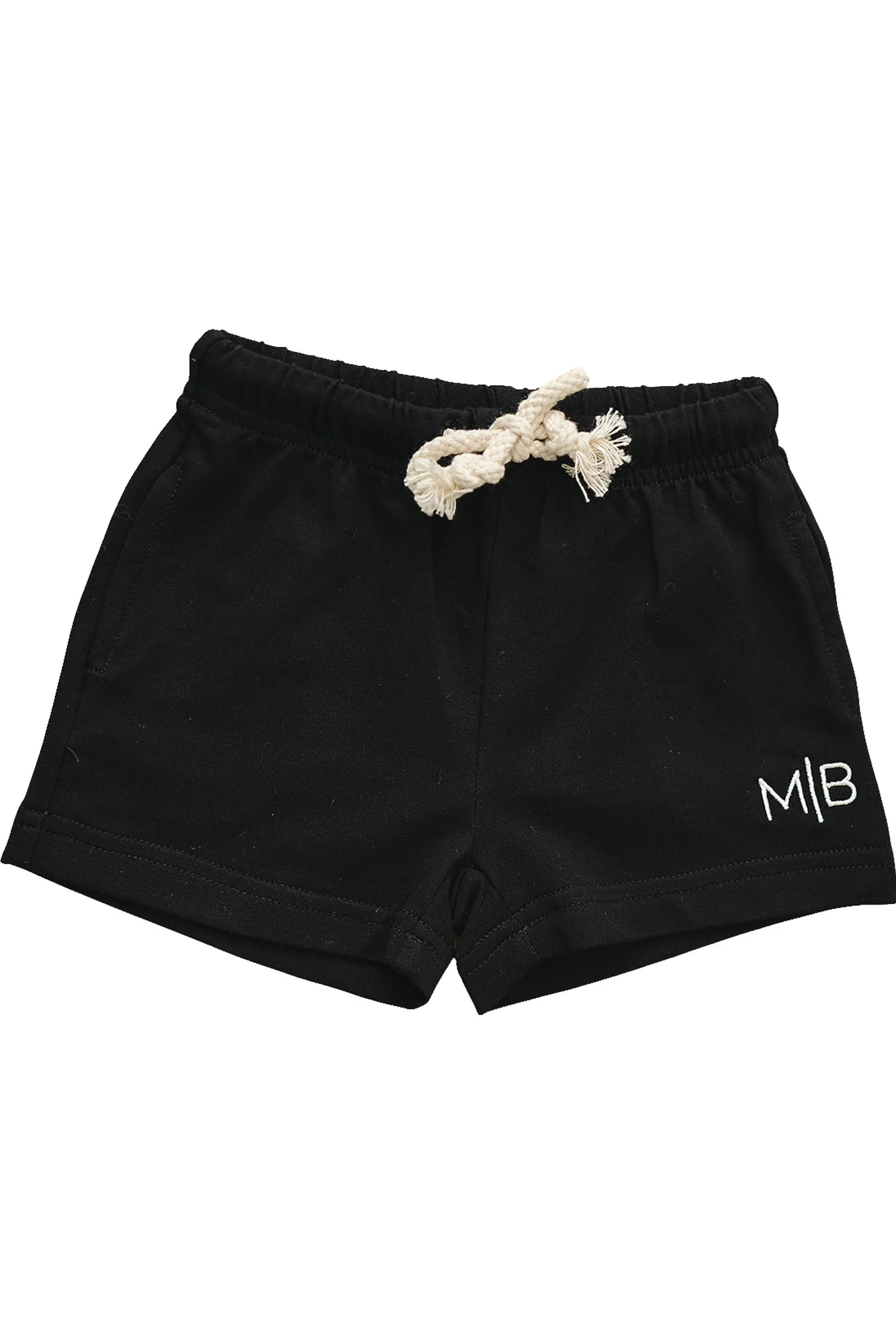 Cotton Black Pocket Shorts for Boys, Baby - Kids - Image 2