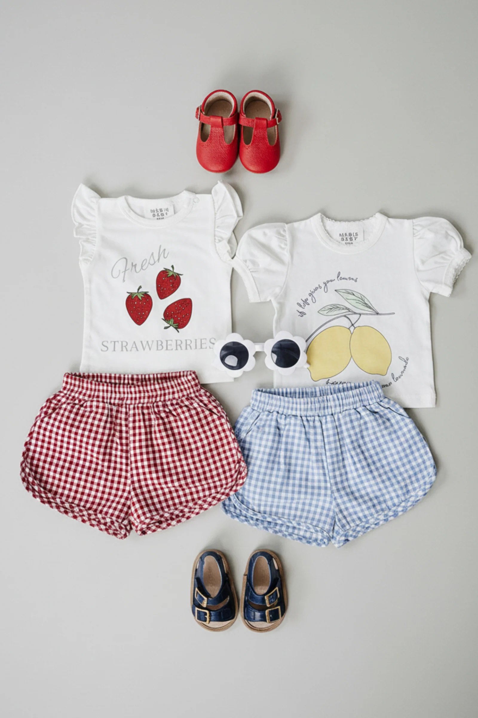 Cotton Lemon T-Shirt for Girls, White, Baby - Kids - Image 5