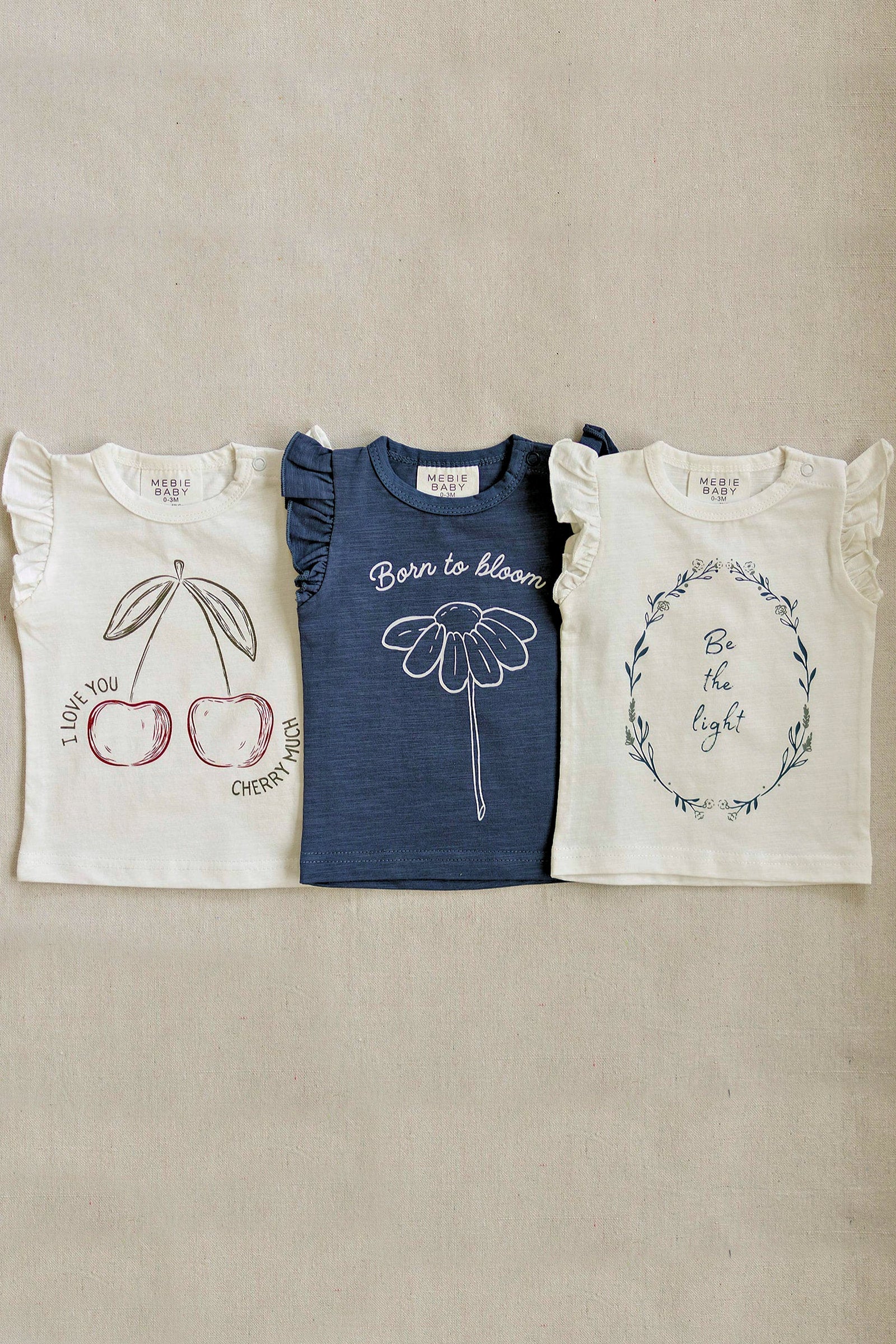 Cherry Much Ruffle T-Shirt, Cotton, Baby, Toddler & Kids - Image 7