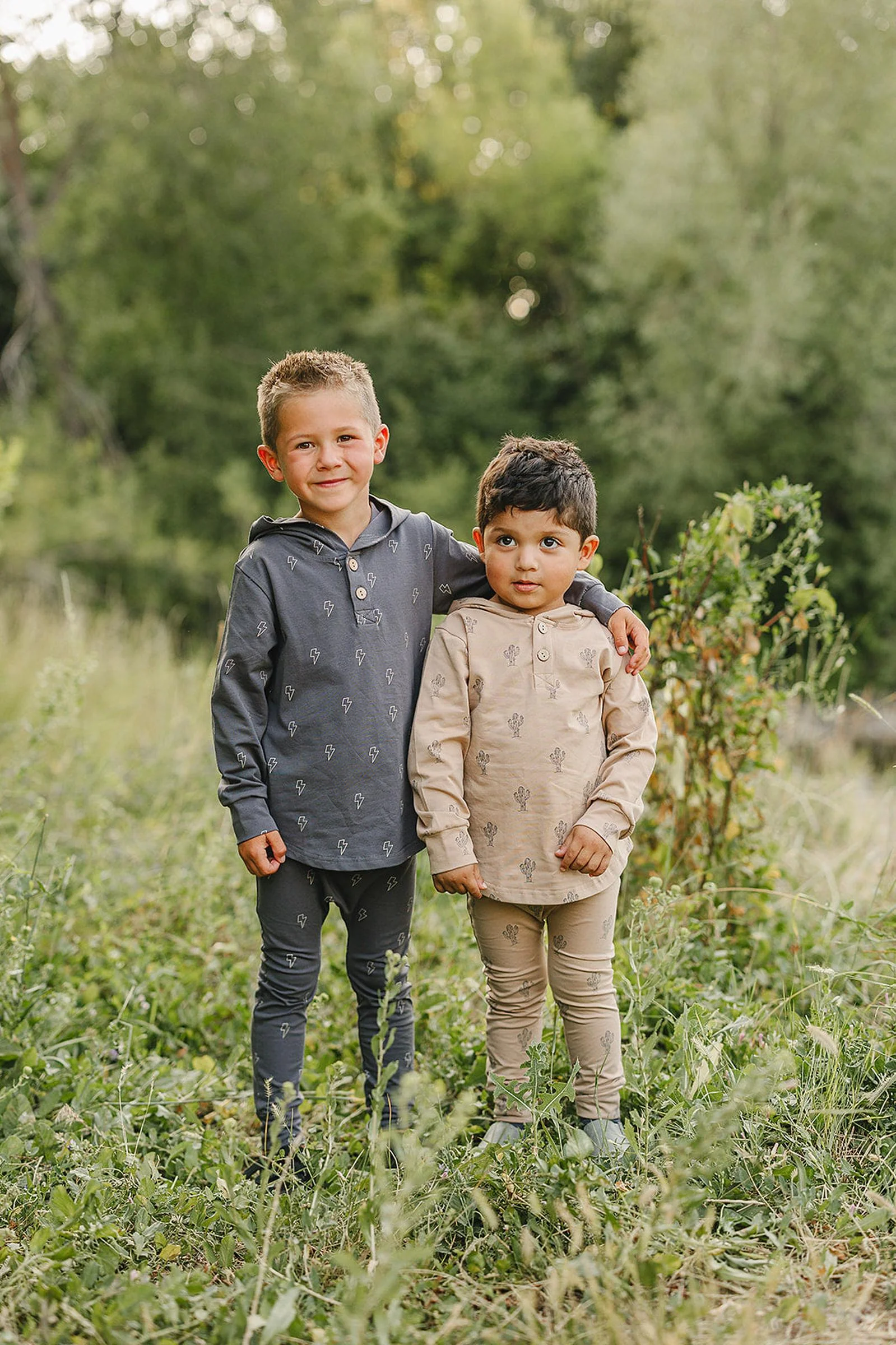 Cactus Long-Sleeve Hooded Set, Cotton, Rodeo Collection, Baby & Toddler - Image 4