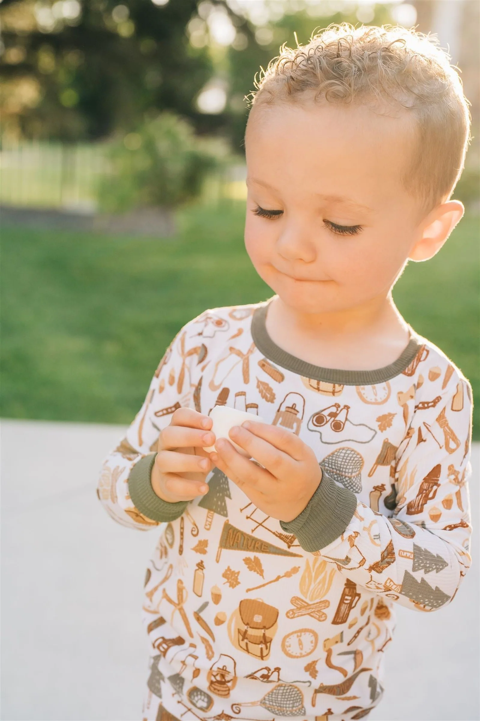 Camping Trip Ribbed Cozy Pajama Set, Bamboo, Gender Neutral, Baby, Toddler & Kids - Image 3