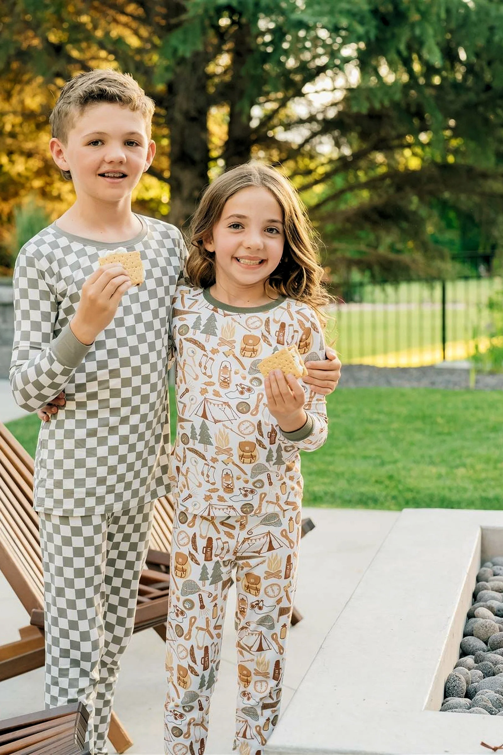 Camping Trip Ribbed Cozy Pajama Set, Bamboo, Gender Neutral, Baby, Toddler & Kids - Image 4