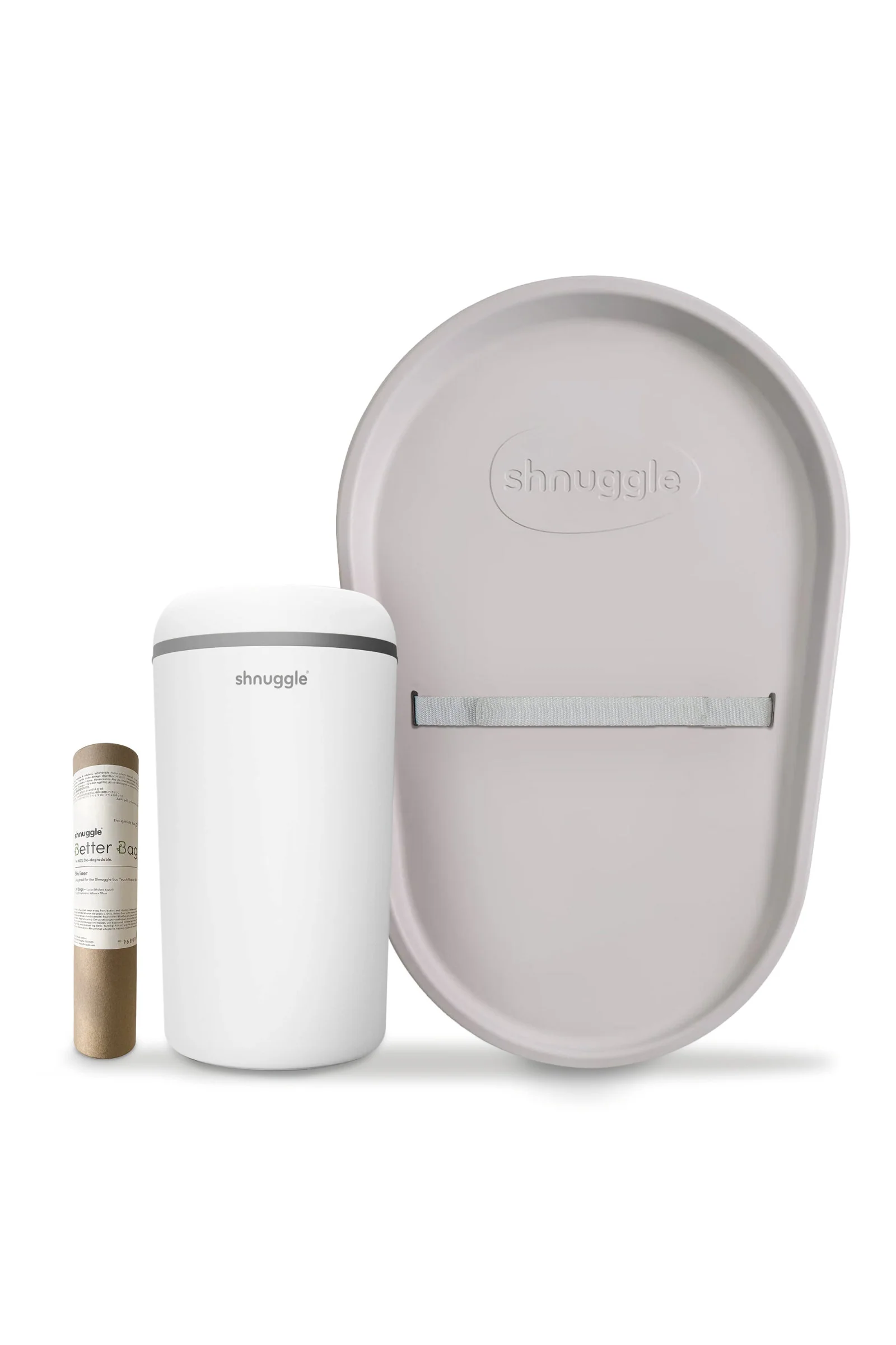 Changing Essentials Kit: Shnuggle Changing Mat + Diaper Pail + Better Bag Liners (90 Day Supply) - Image 2