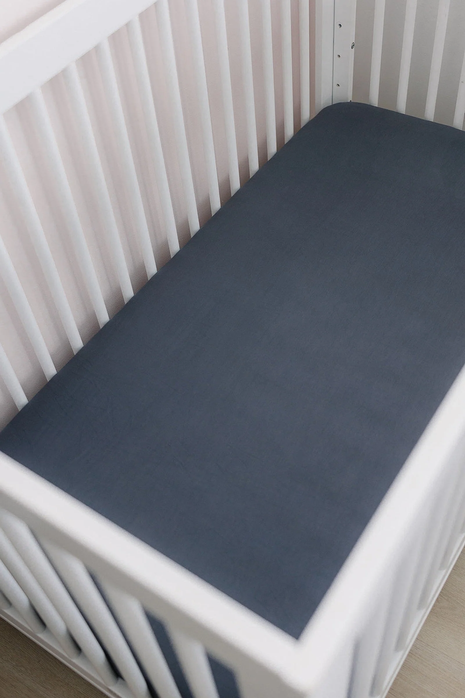 Charcoal Stretch Crib Sheet, Bamboo, Baby Essentials