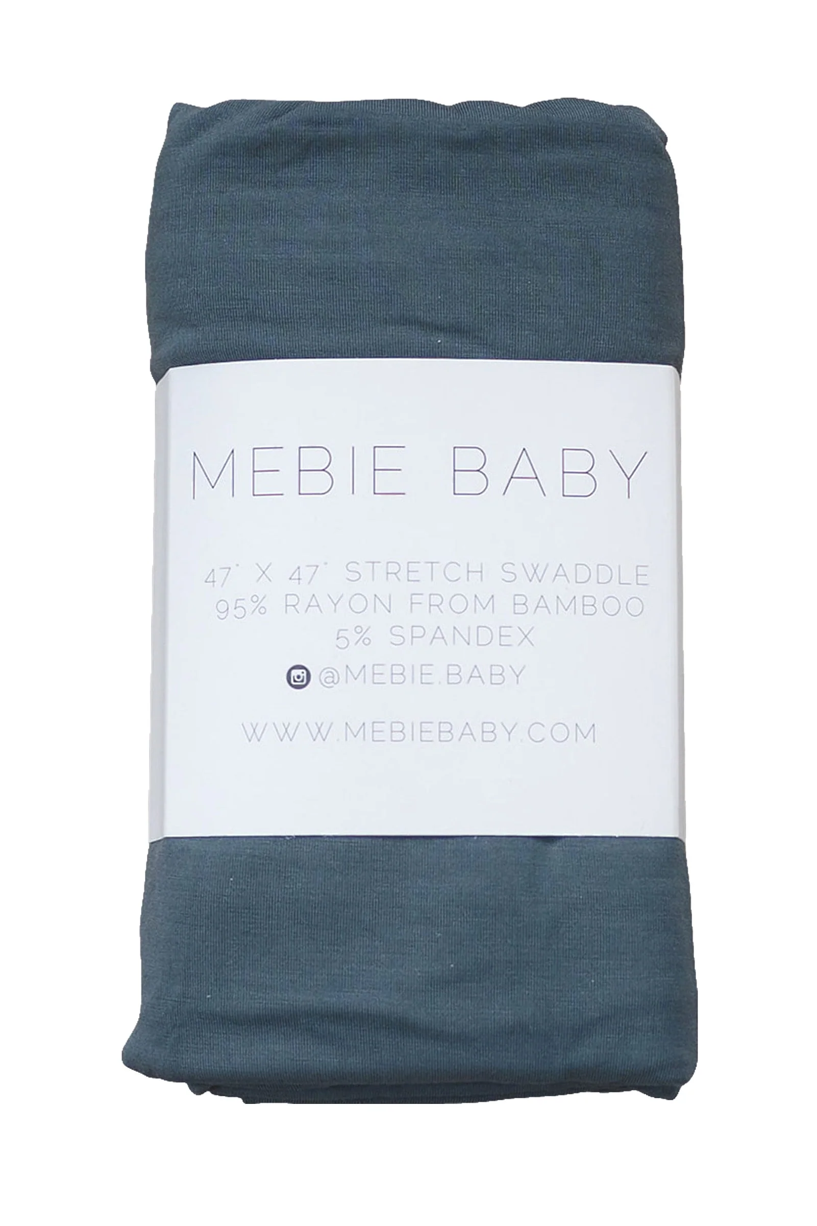 Charcoal Stretch Swaddle Blanket, Bamboo, Baby Essentials - Image 2