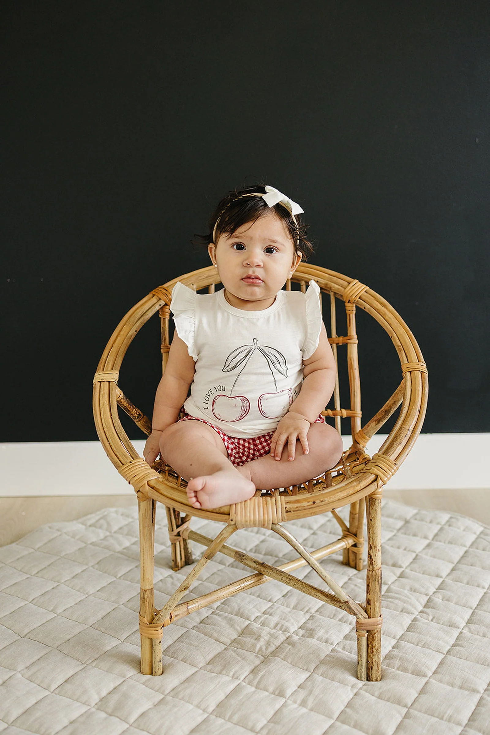 Cherry Much Ruffle T-Shirt, Cotton, Baby, Toddler & Kids - Image 4