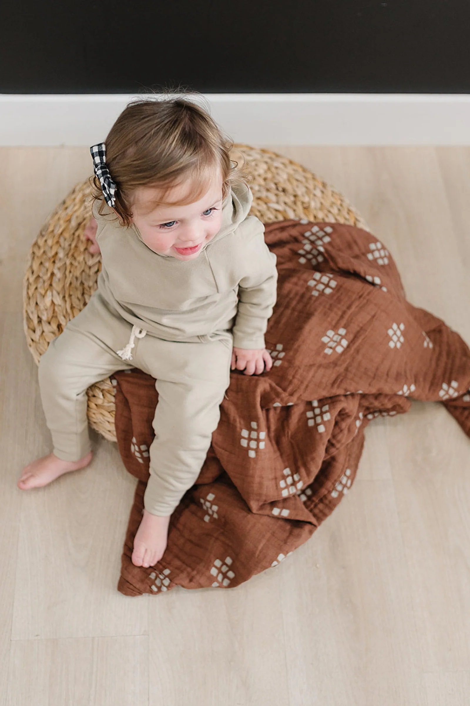 Chestnut Textiles Lightweight Muslin Crib Quilt, 100% Cotton, Baby Essentials - Image 5