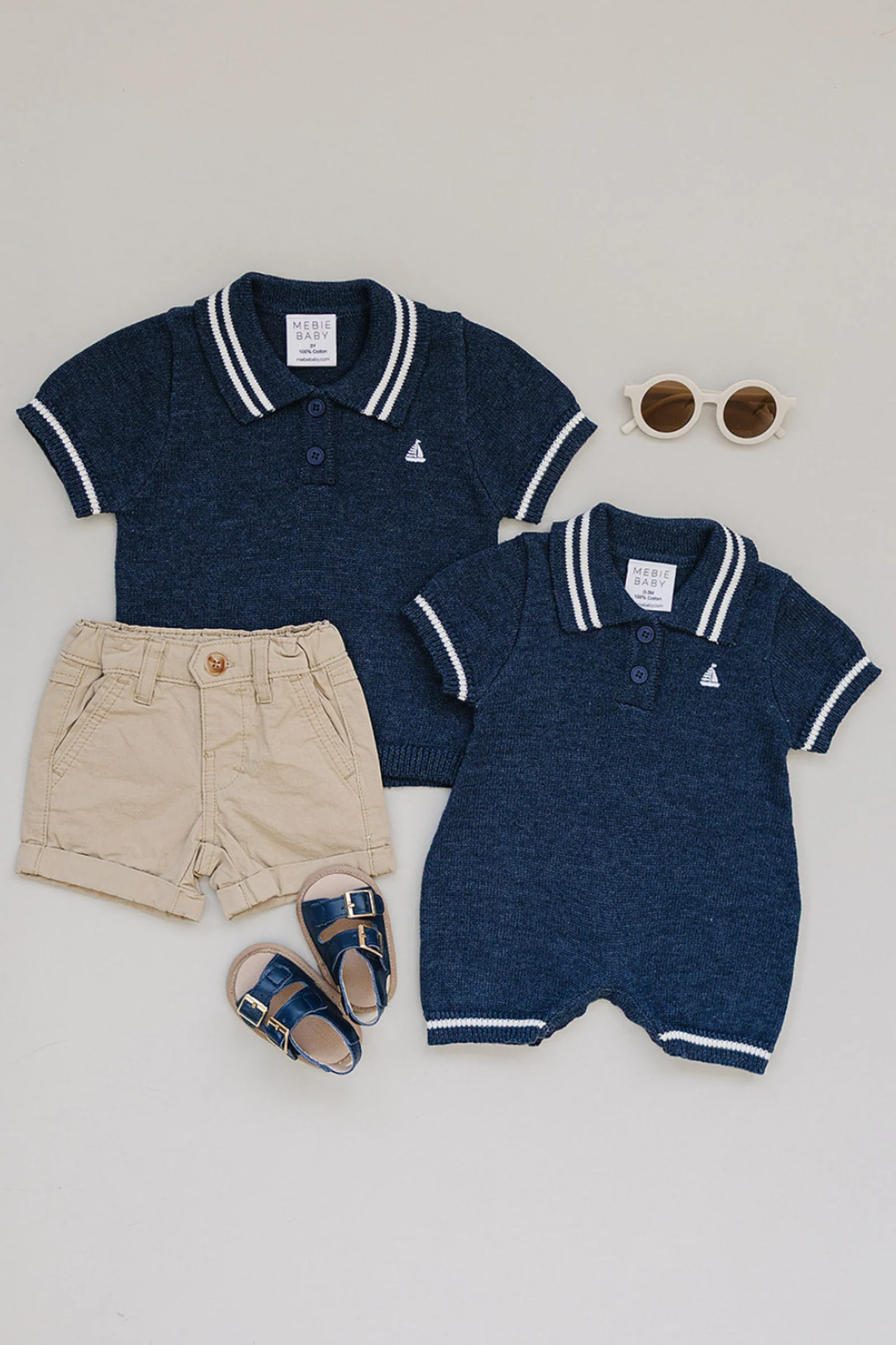 Cotton Collared Sailboat Knit Shirt for Boys, Navy, Toddler & Kids - Image 7