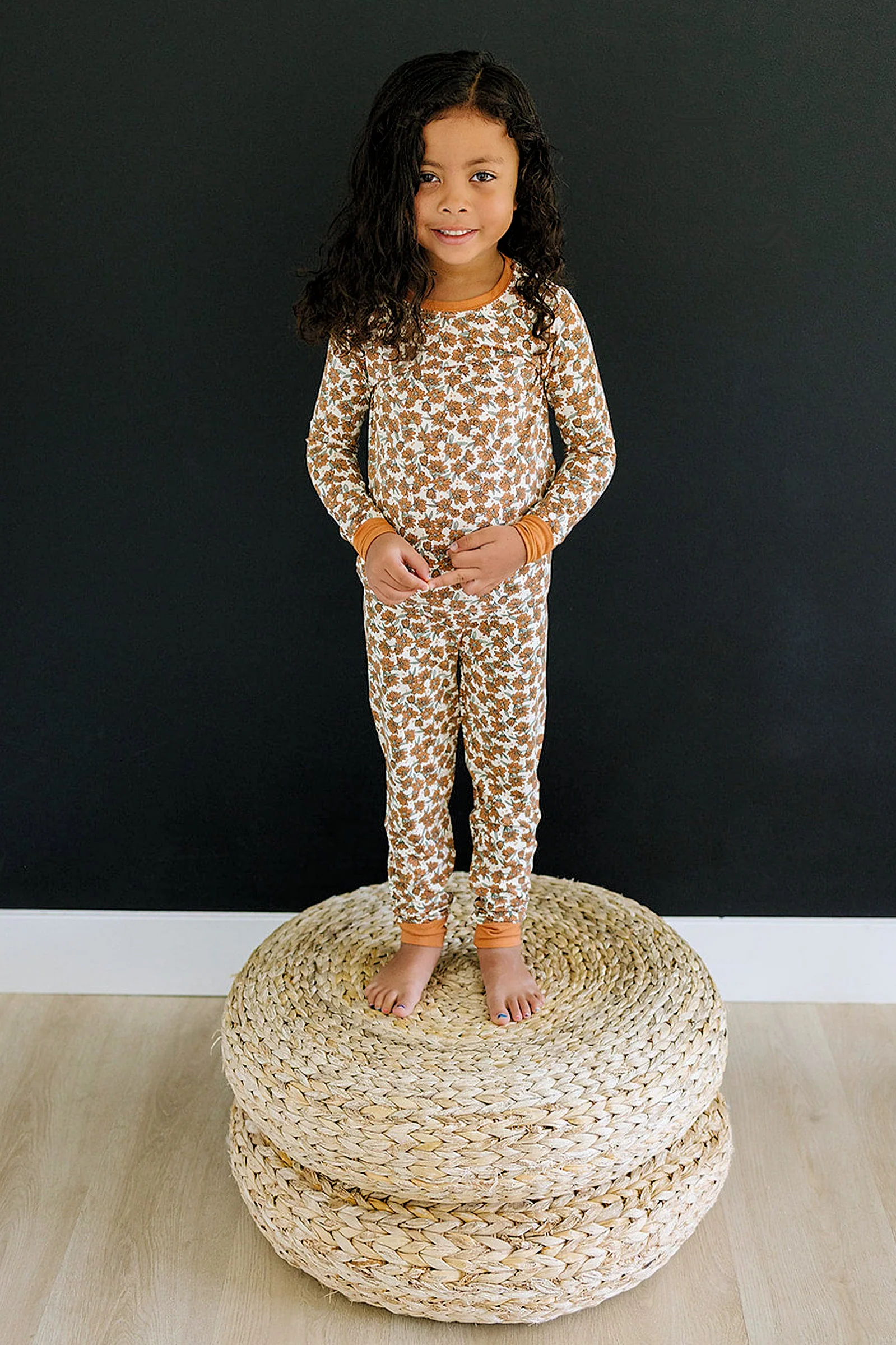 Cream Magnolia Cozy Pajama Set, Bamboo, Baby Essentials - Image 3