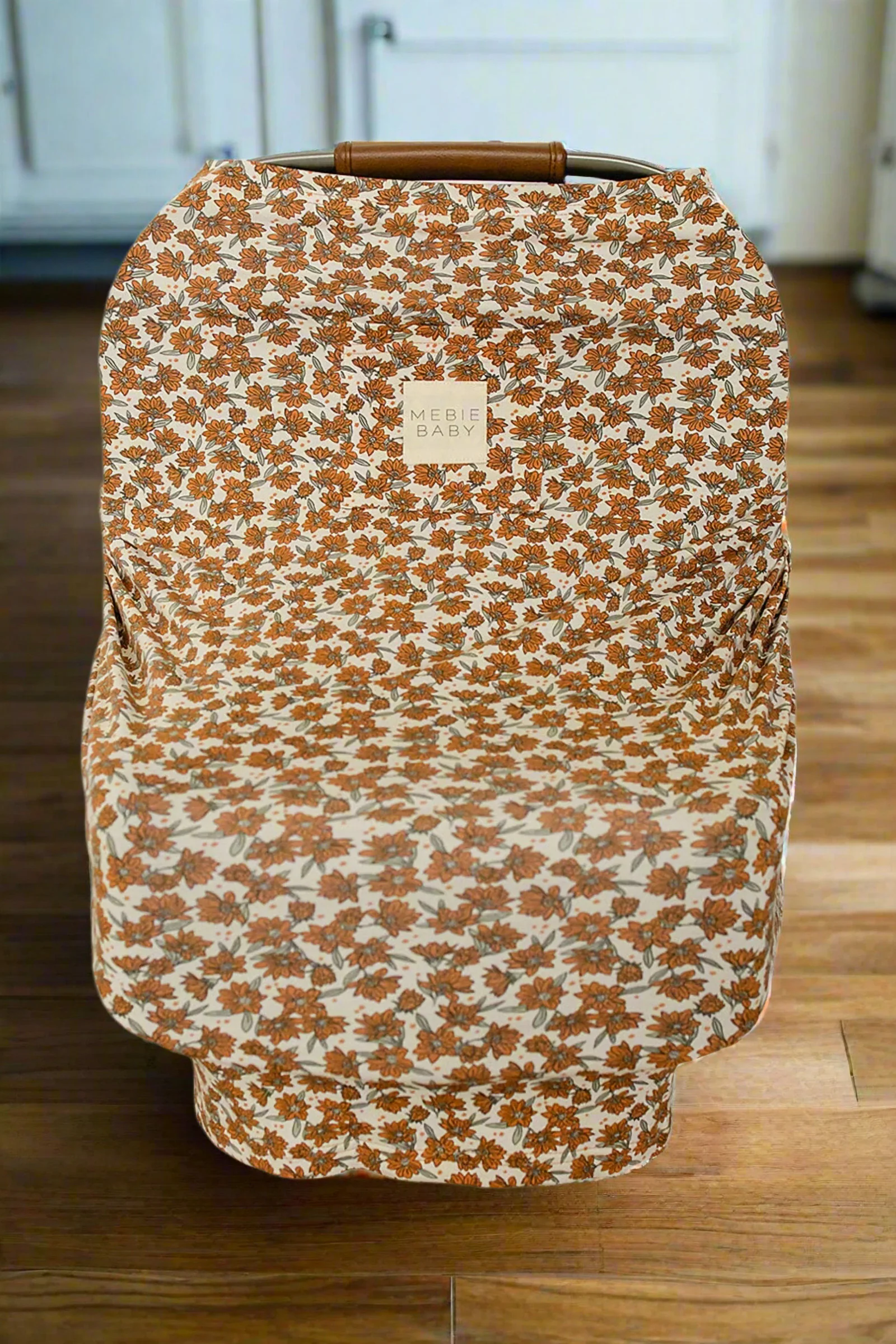 Cream Magnolia Multi-Use, Bamboo, Car Seat & Nursing Cover, Baby - Image 2