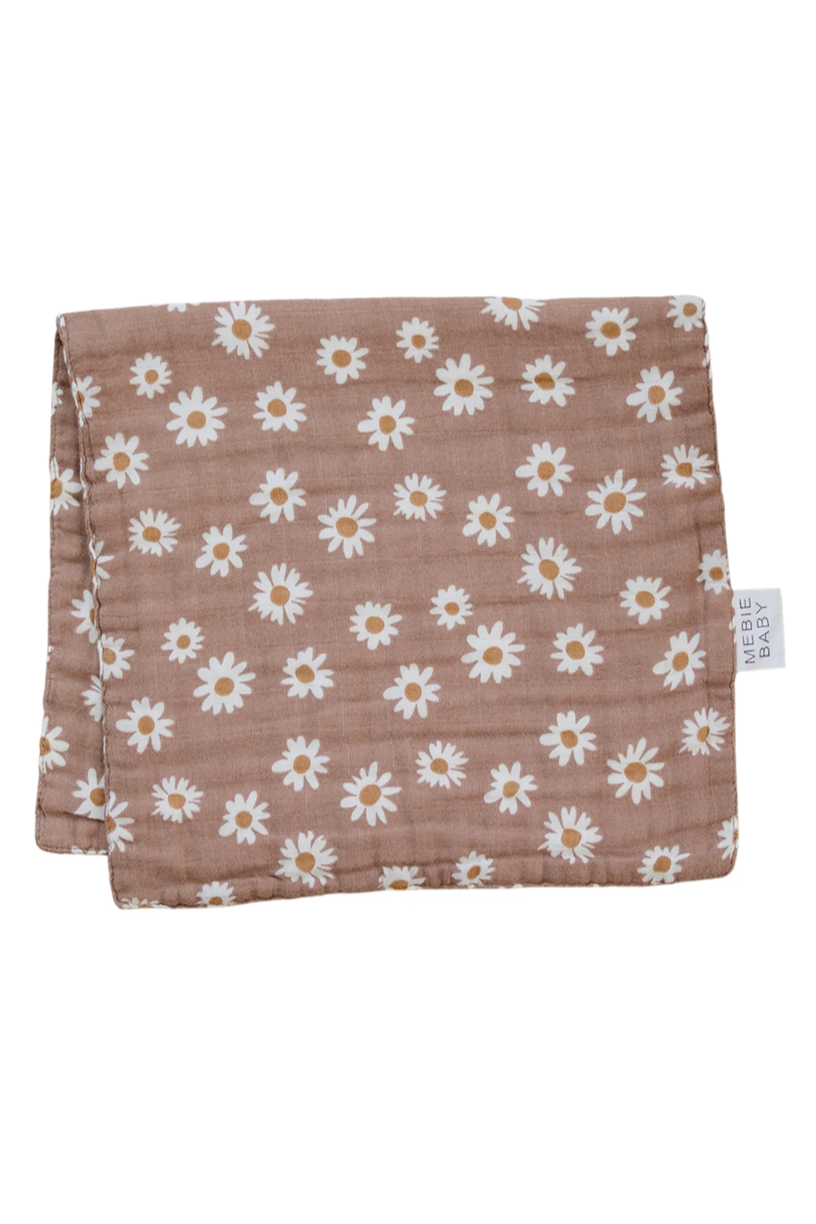 Daisy Dream Muslin Burp Cloth, 100% Cotton, Baby Essentials - Image 2