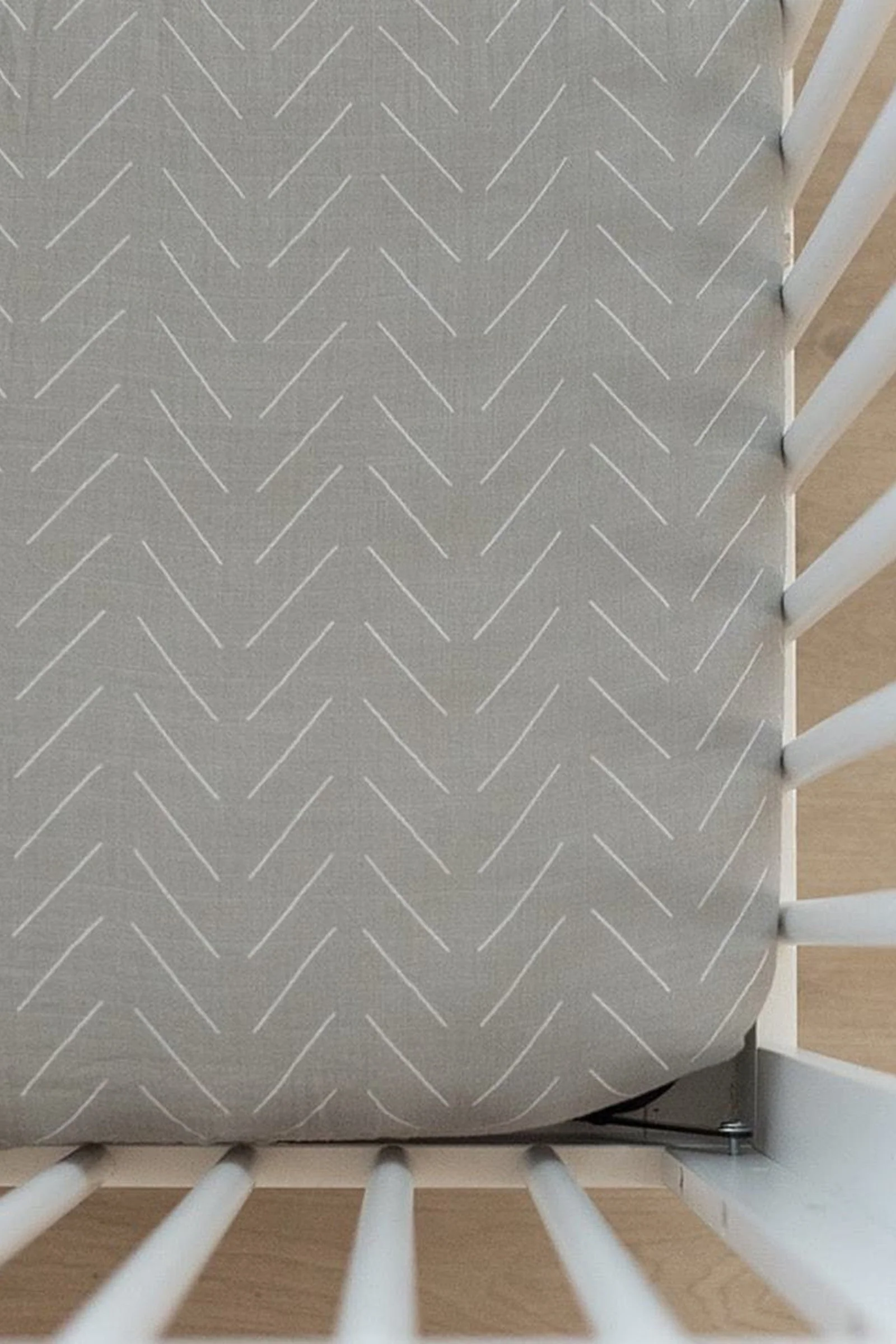 Desert Sage Muslin Crib Sheet, 100% Cotton, Baby Essentials - Image 2