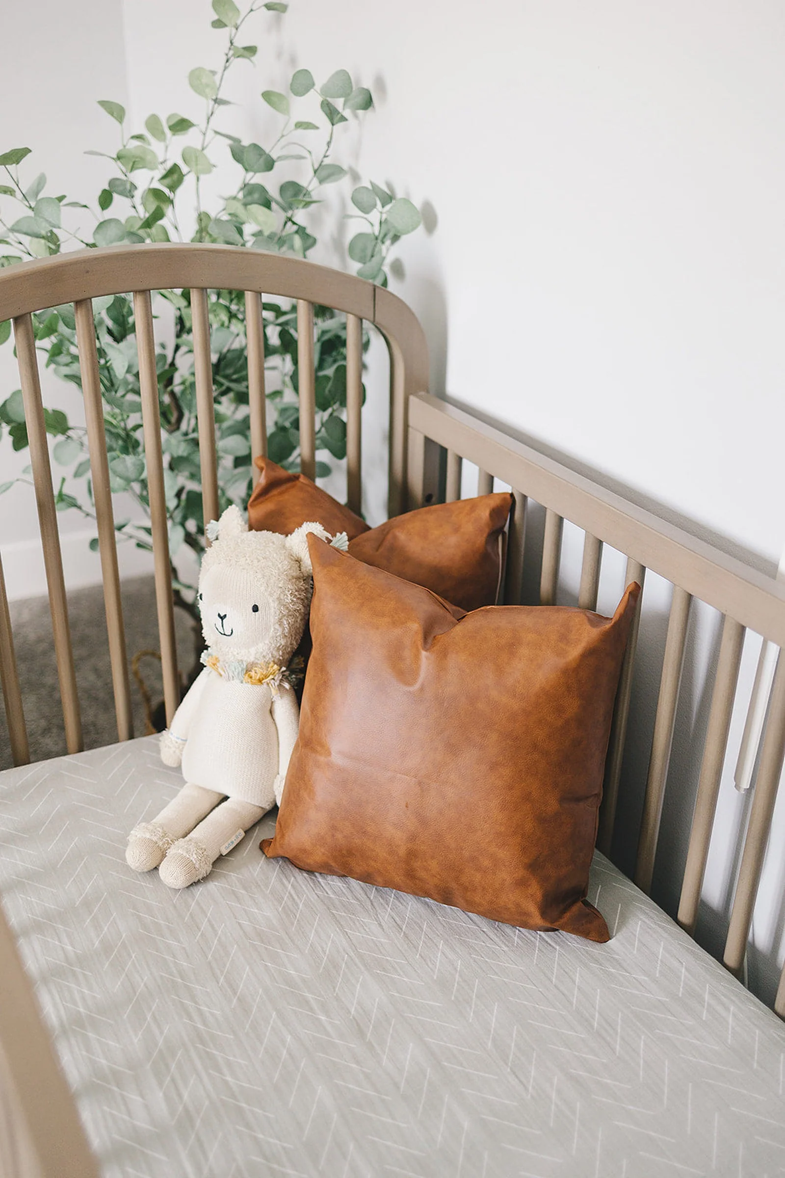 Desert Sage Muslin Crib Sheet, 100% Cotton, Baby Essentials - Image 3
