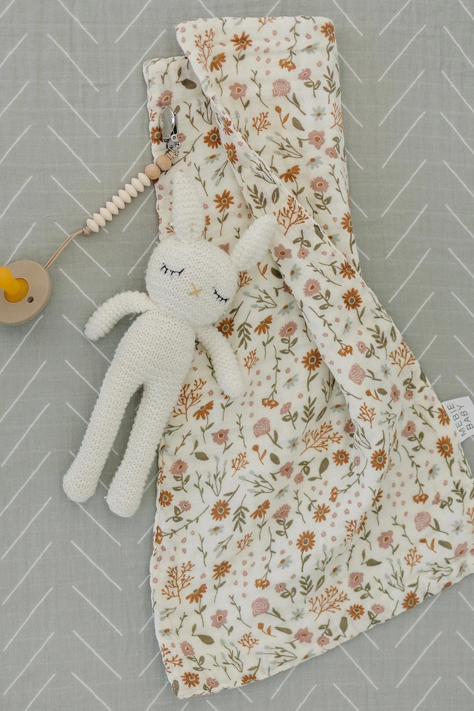 Desert Sage Muslin Crib Sheet, 100% Cotton, Baby Essentials - Image 7