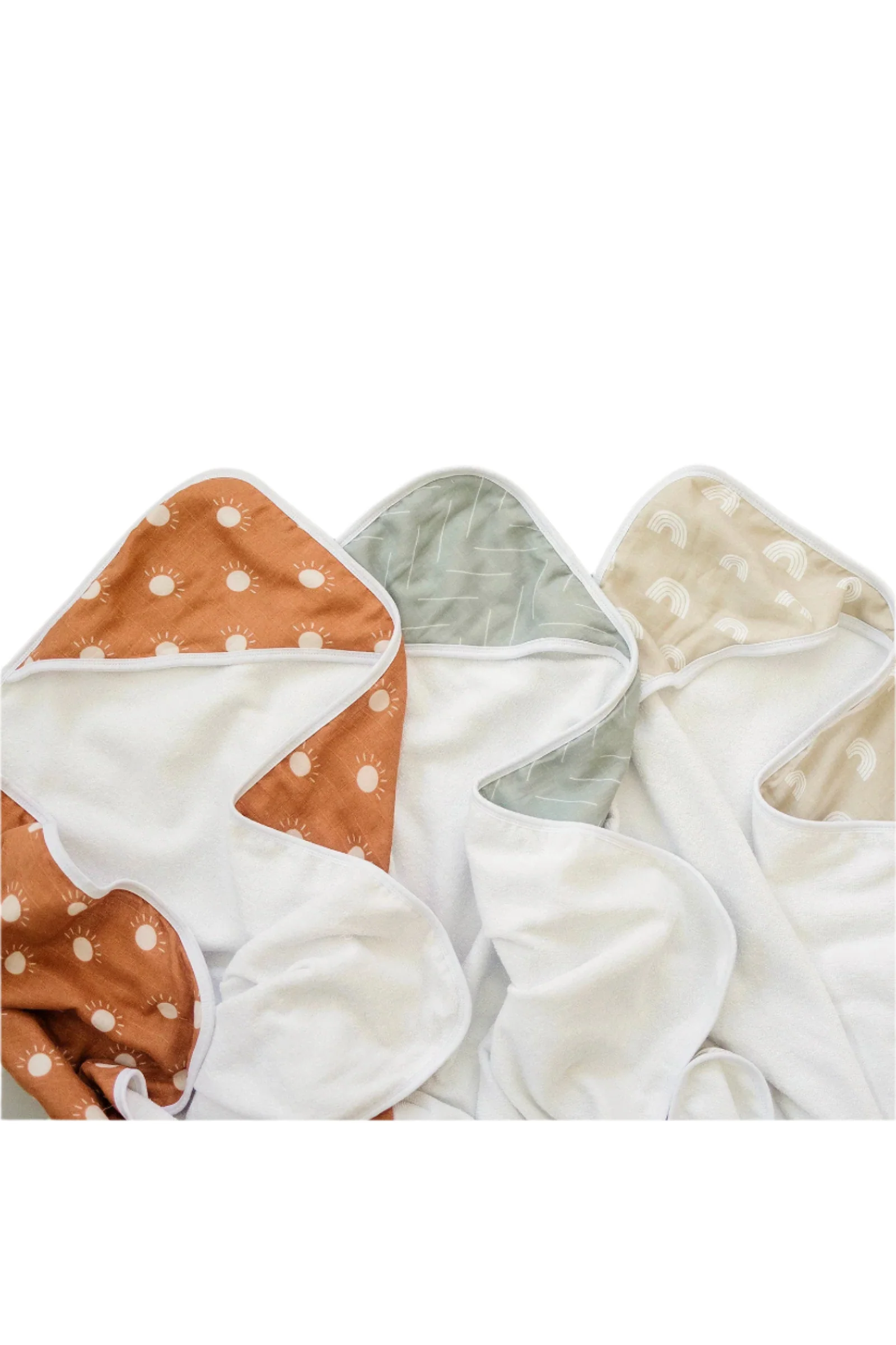 Desert Sage Muslin Hooded Towel, 100% Cotton, Baby Essentials - Image 7