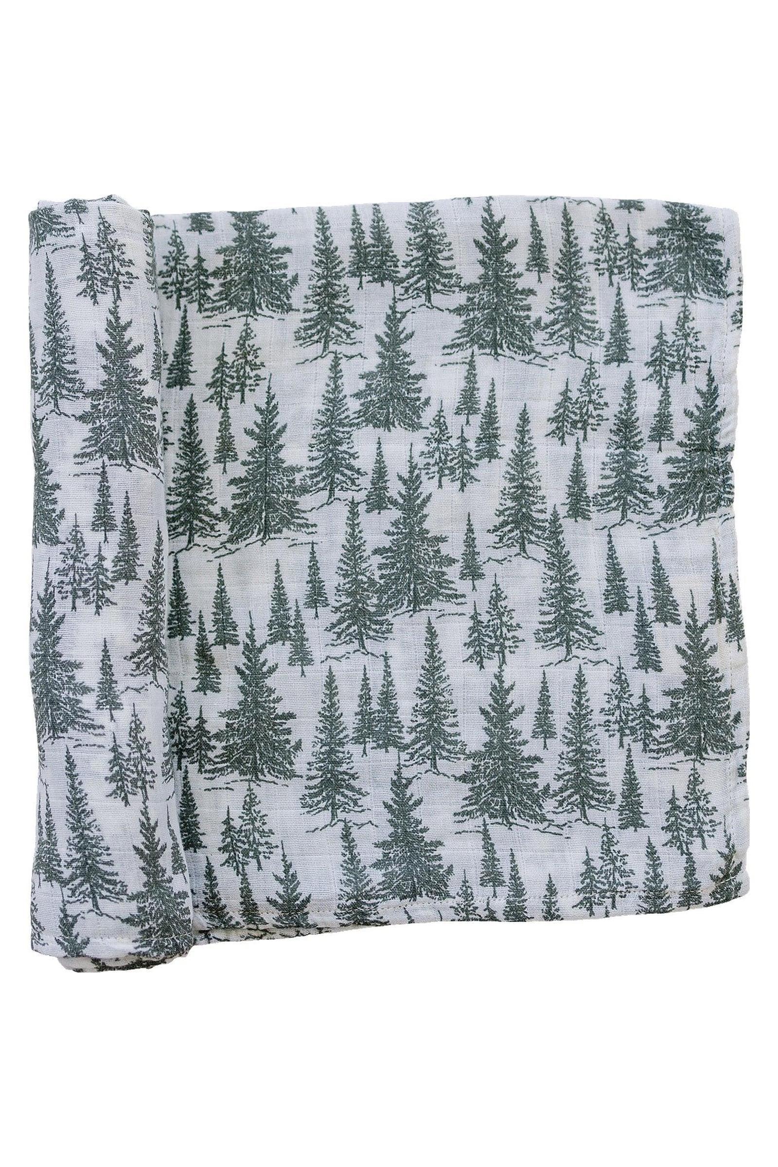 Forest Muslin Swaddle Blanket, 100% Cotton, Baby Essentials - Image 2