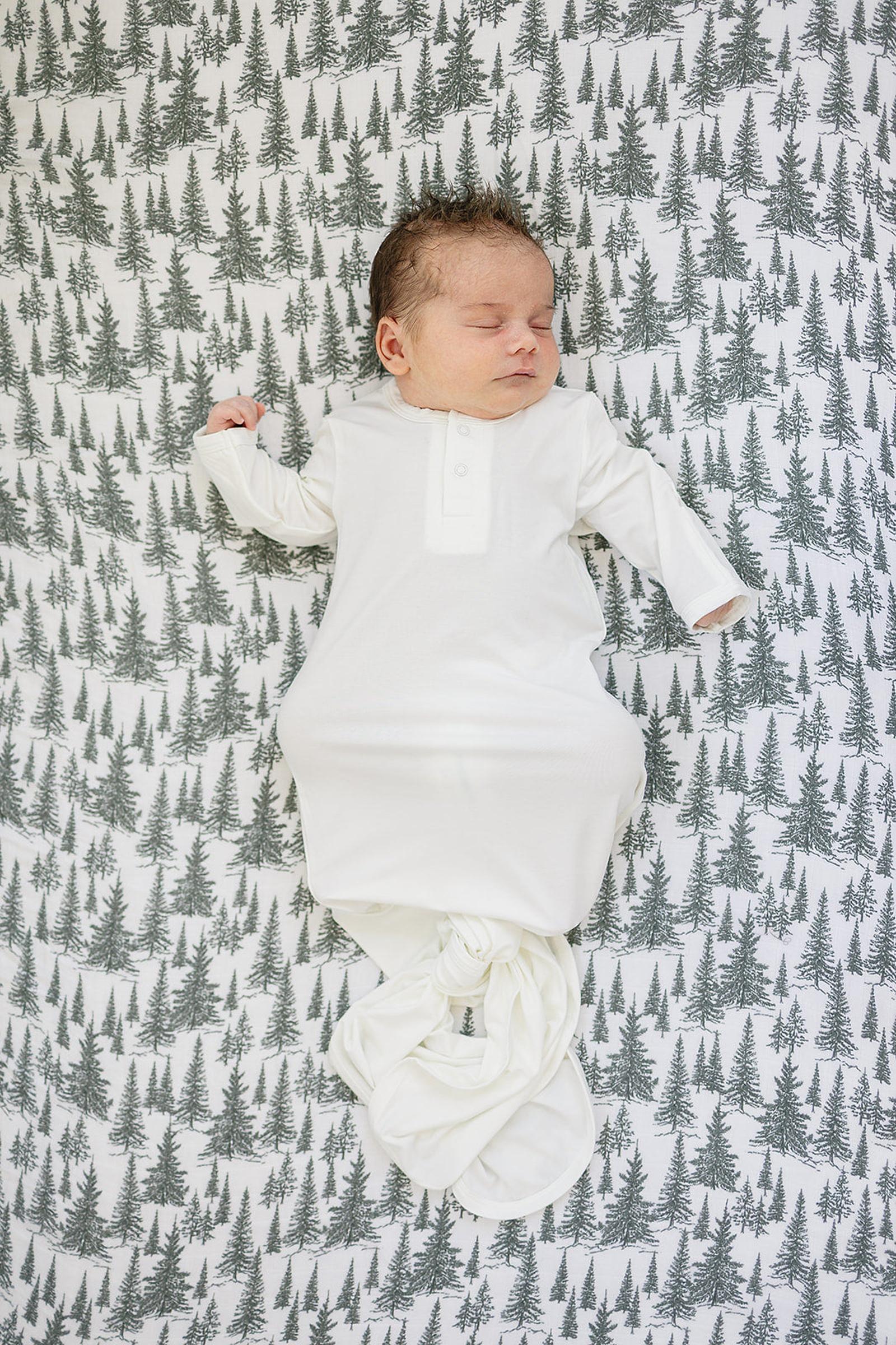 Forest Muslin Crib Sheet, 100% Cotton, Baby Essentials - Image 3