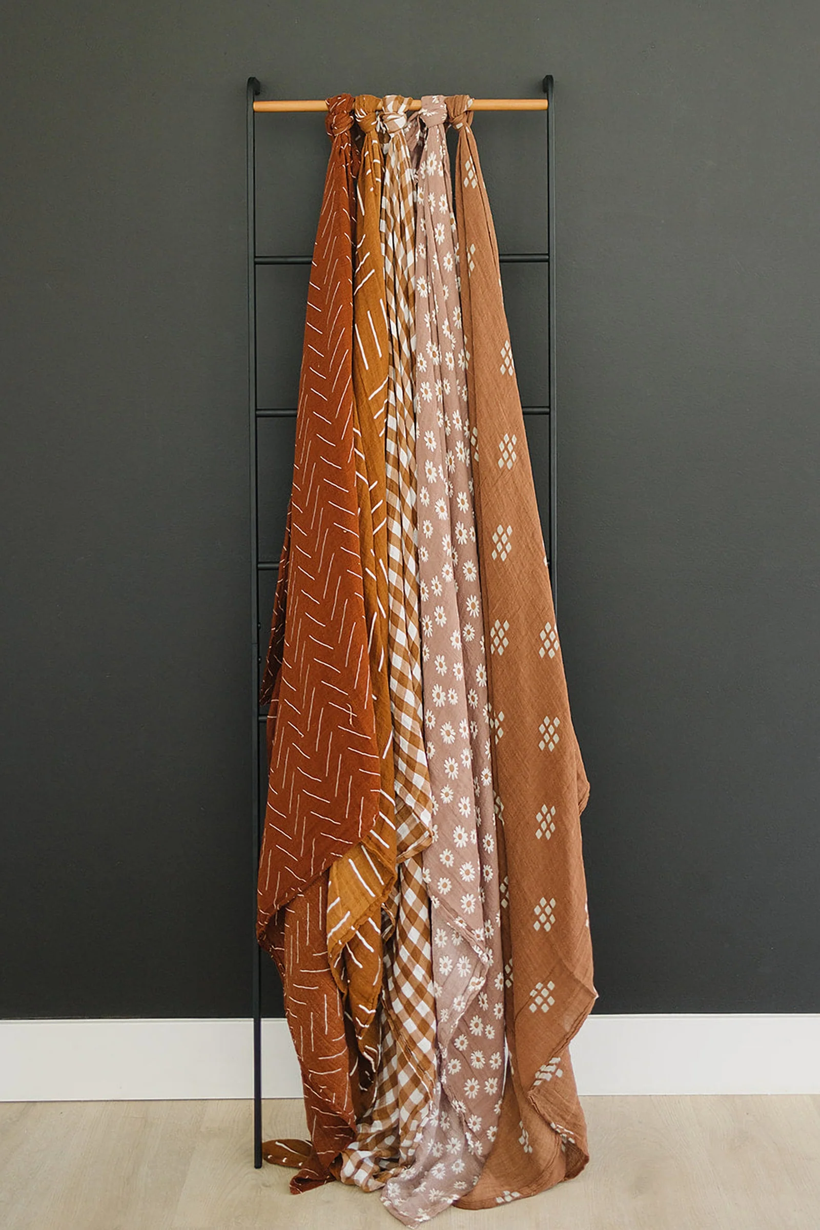 Gingham Muslin Swaddle Blanket, Baby Essentials, Gender Neutral, 100% Cotton - Image 5