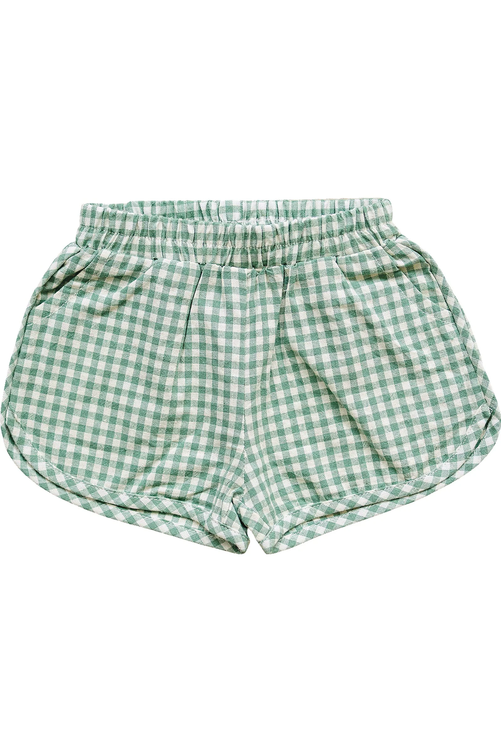 Green Gingham Shorts, 100% Cotton, Baby, Toddler & Kids - Image 2
