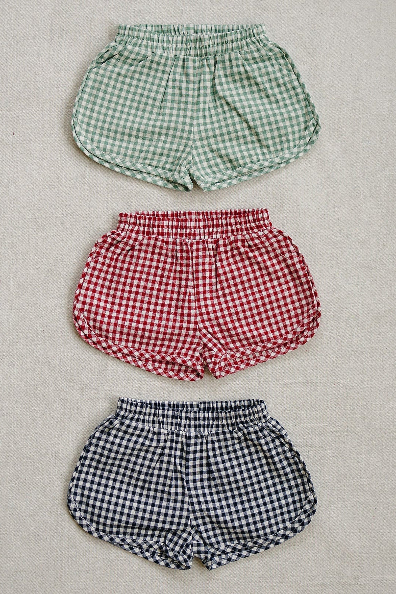 Green Gingham Shorts, 100% Cotton, Baby, Toddler & Kids - Image 4
