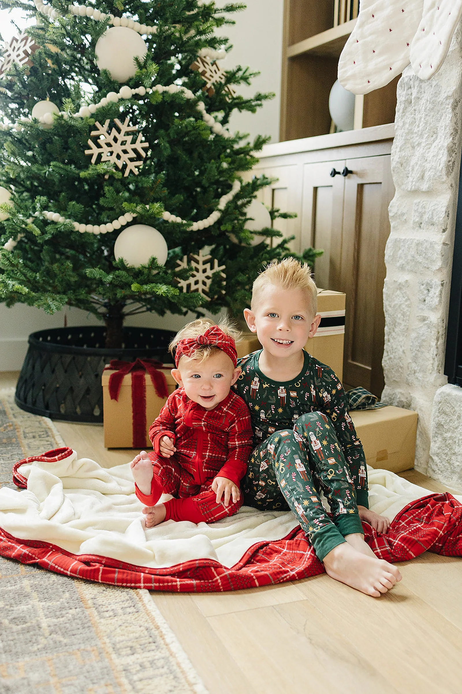 Green Nutcracker Cozy Pajama Set, Bamboo, Gender Neutral, Baby, Toddler & Kids - Image 3