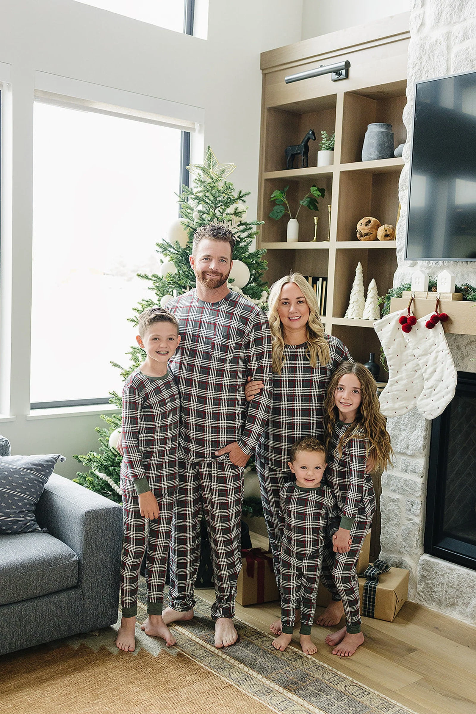 Green Plaid Cozy Pajama Set, Gender Neutral, Bamboo, Gender Neutral, Baby, Toddler & Kids - Image 3