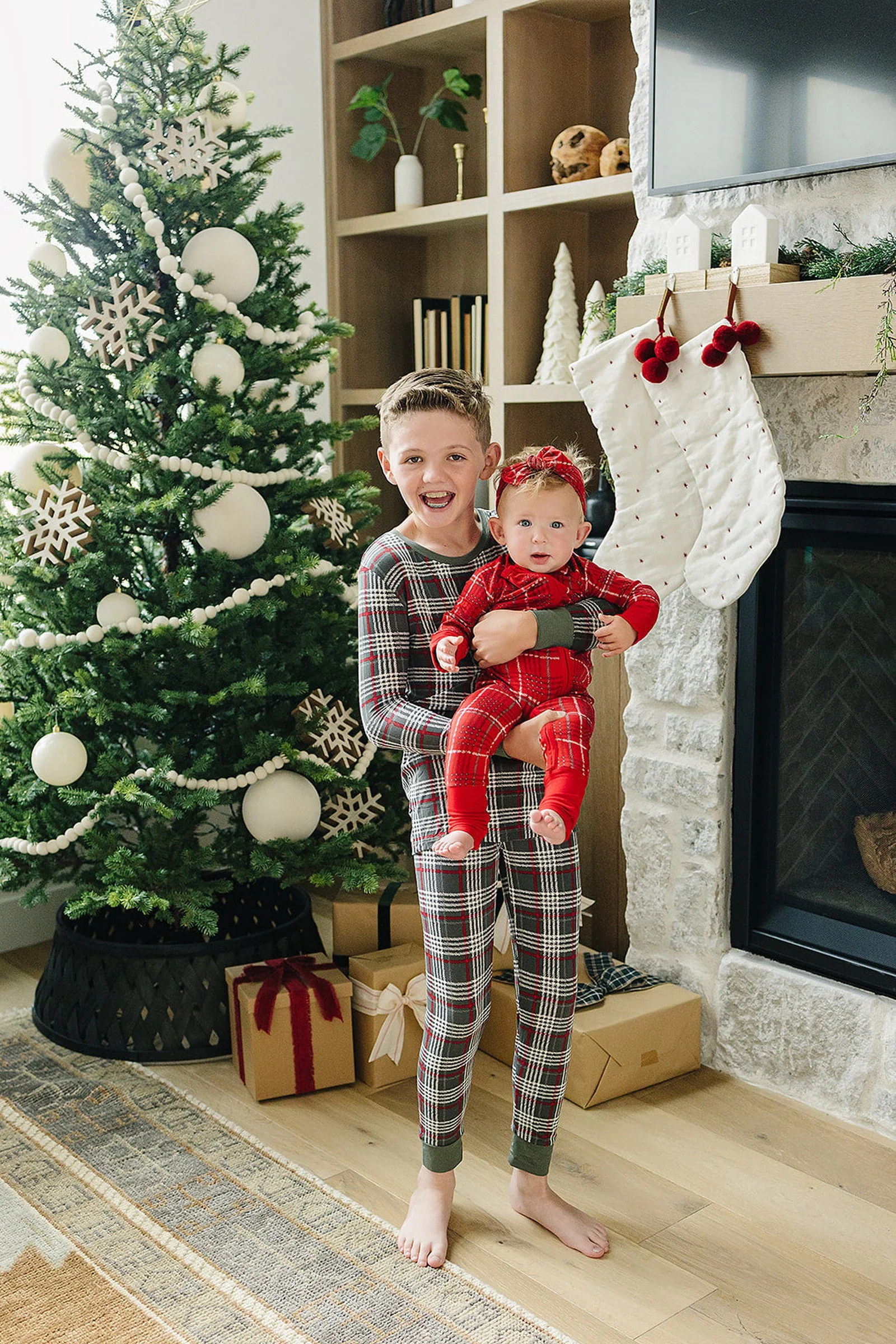 Green Plaid Cozy Pajama Set, Gender Neutral, Bamboo, Gender Neutral, Baby, Toddler & Kids - Image 5