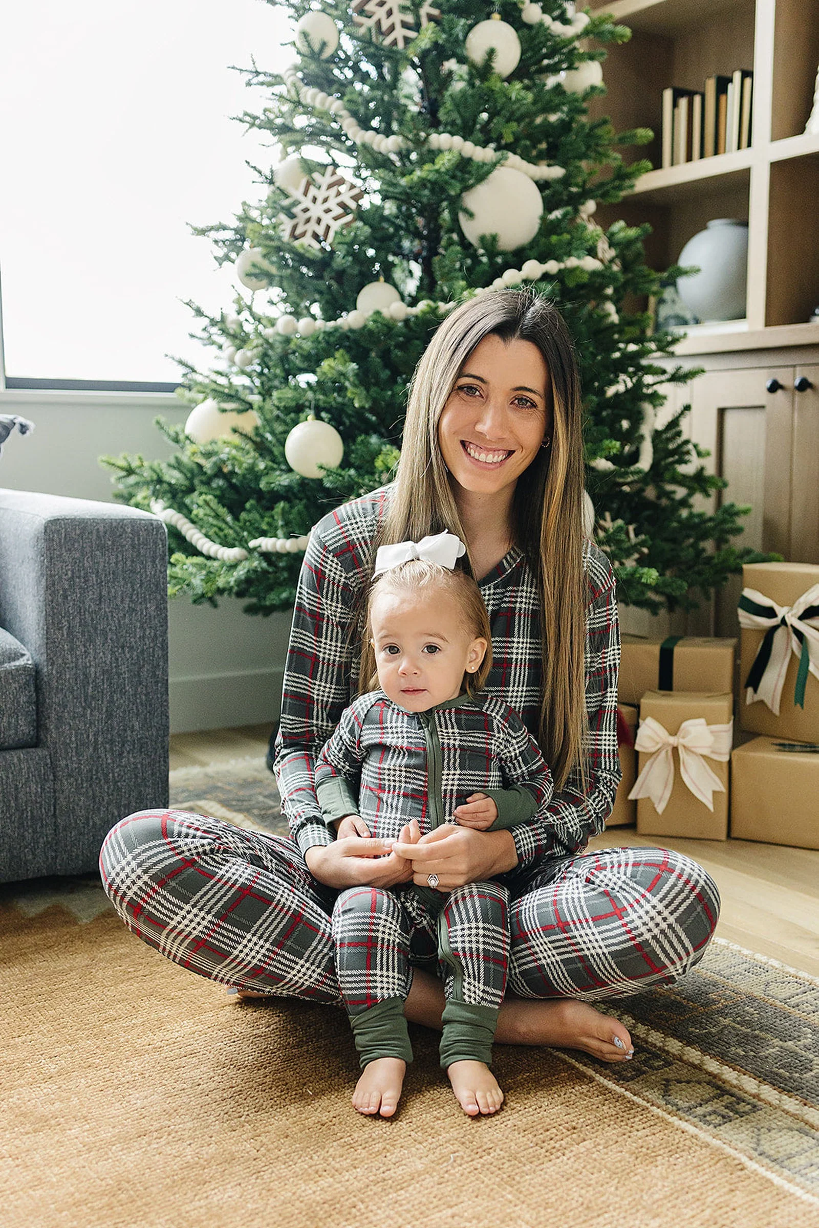 Green Plaid Zipper Pajama, Bamboo, Baby Essentials - Image 4