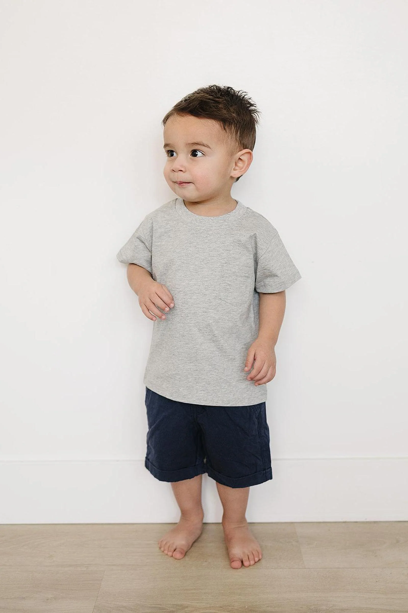 Grey Pocket Cotton T-Shirt, Baby - Kids - Image 3