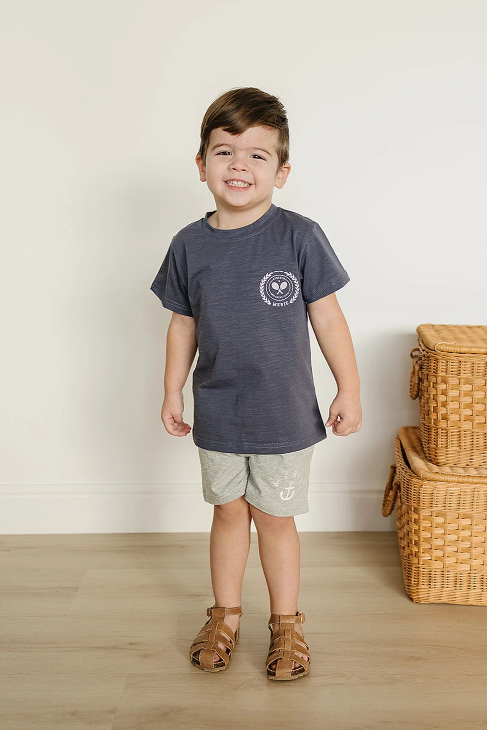 Heather Grey Pocket Cotton Shorts, Baby, Toddler & Kids - Image 3