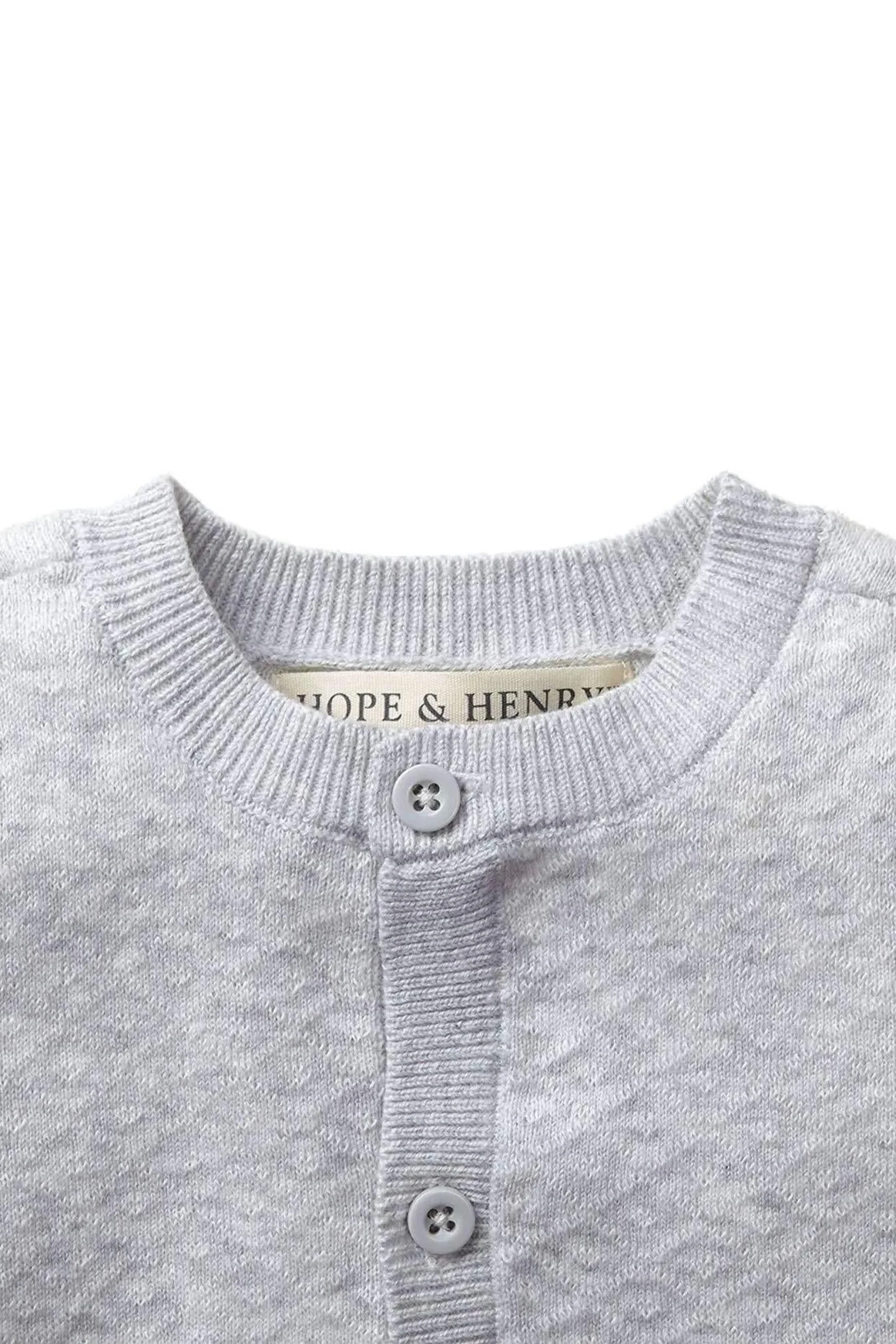 Baby Organic Cotton Jacquard Sweater Gift Set, Light Gray Heather - Image 3