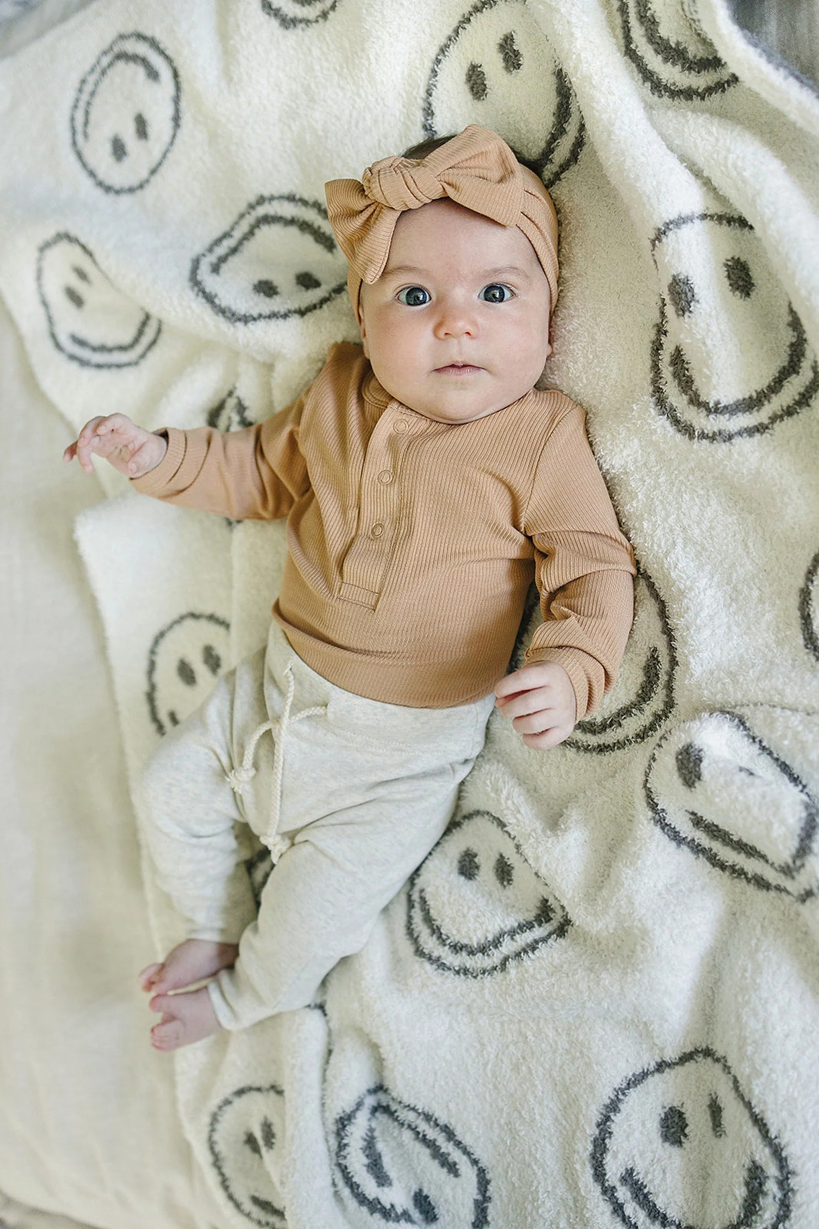Latte Snap Long Sleeve Ribbed Bodysuit, Bamboo, Baby Essentials, Gender Neutral - Image 4