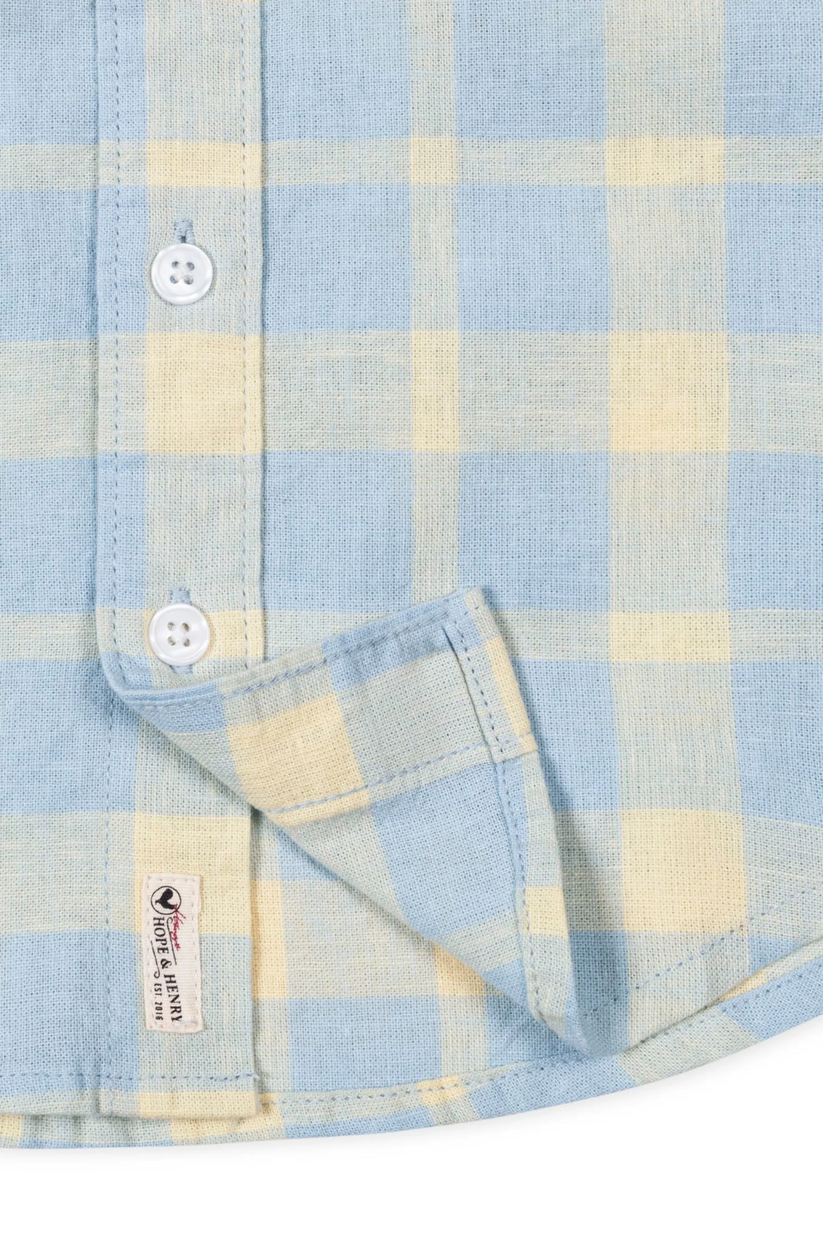 Linen Short Sleeve Shirt for Boys, Sunlit Plaid, Sizes 2T-18, Family Matching Outfits - Image 4