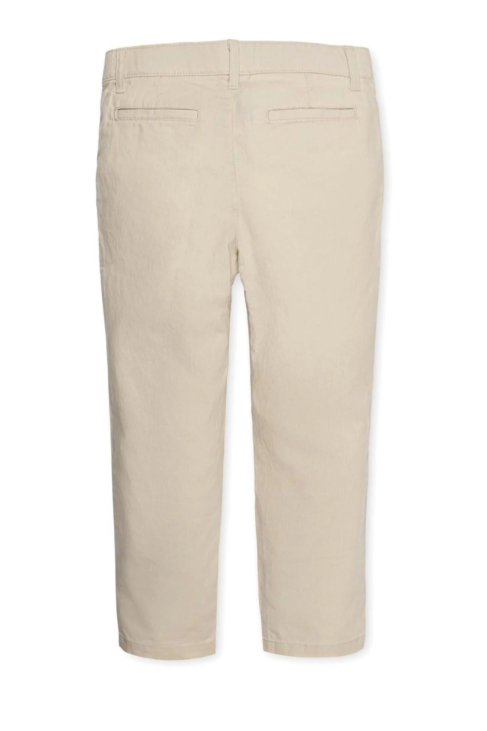 Linen Suit Pant for Boys, Beige, Sizes 2T-16 - Image 4
