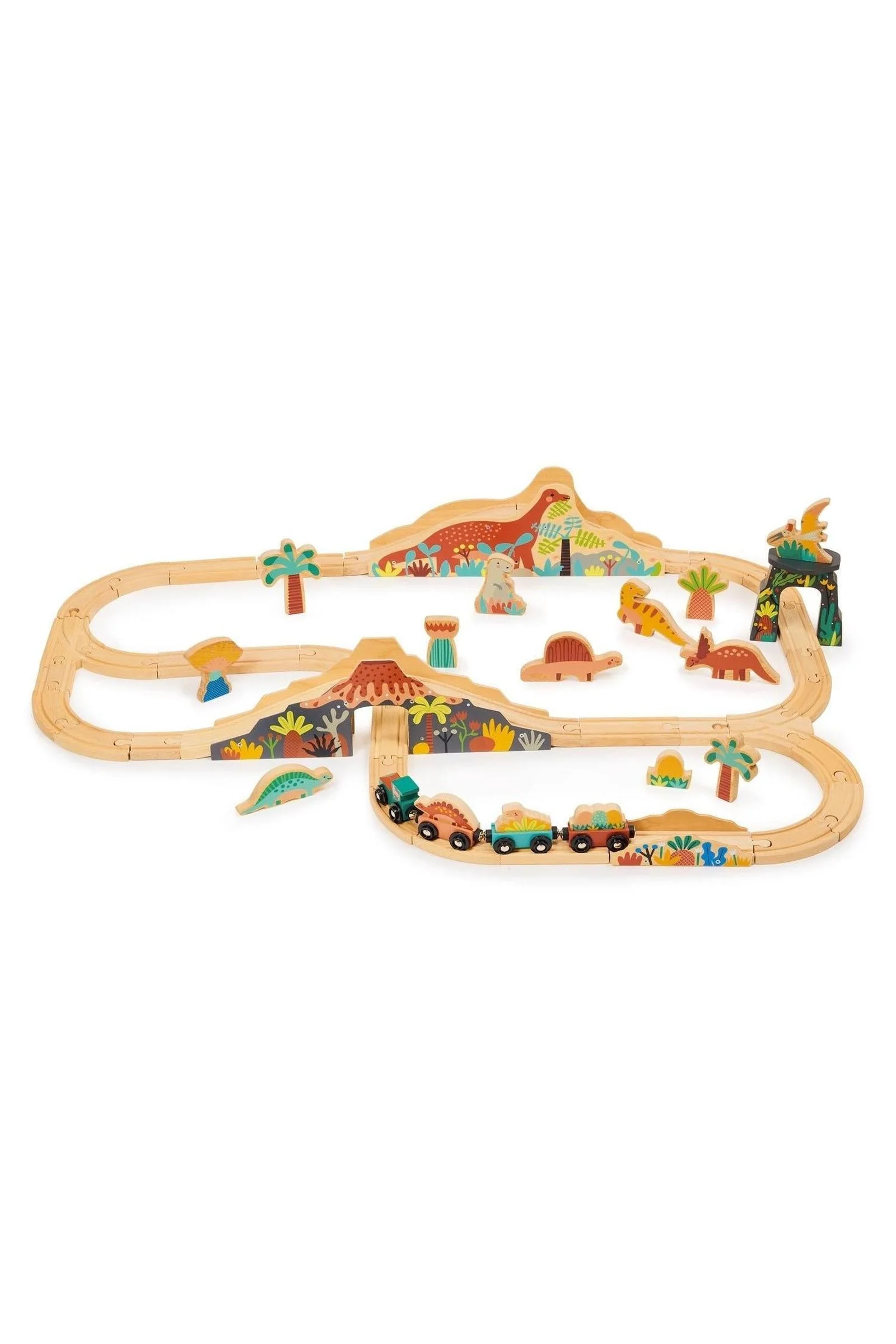 Lost World Dinosaur Railway Set