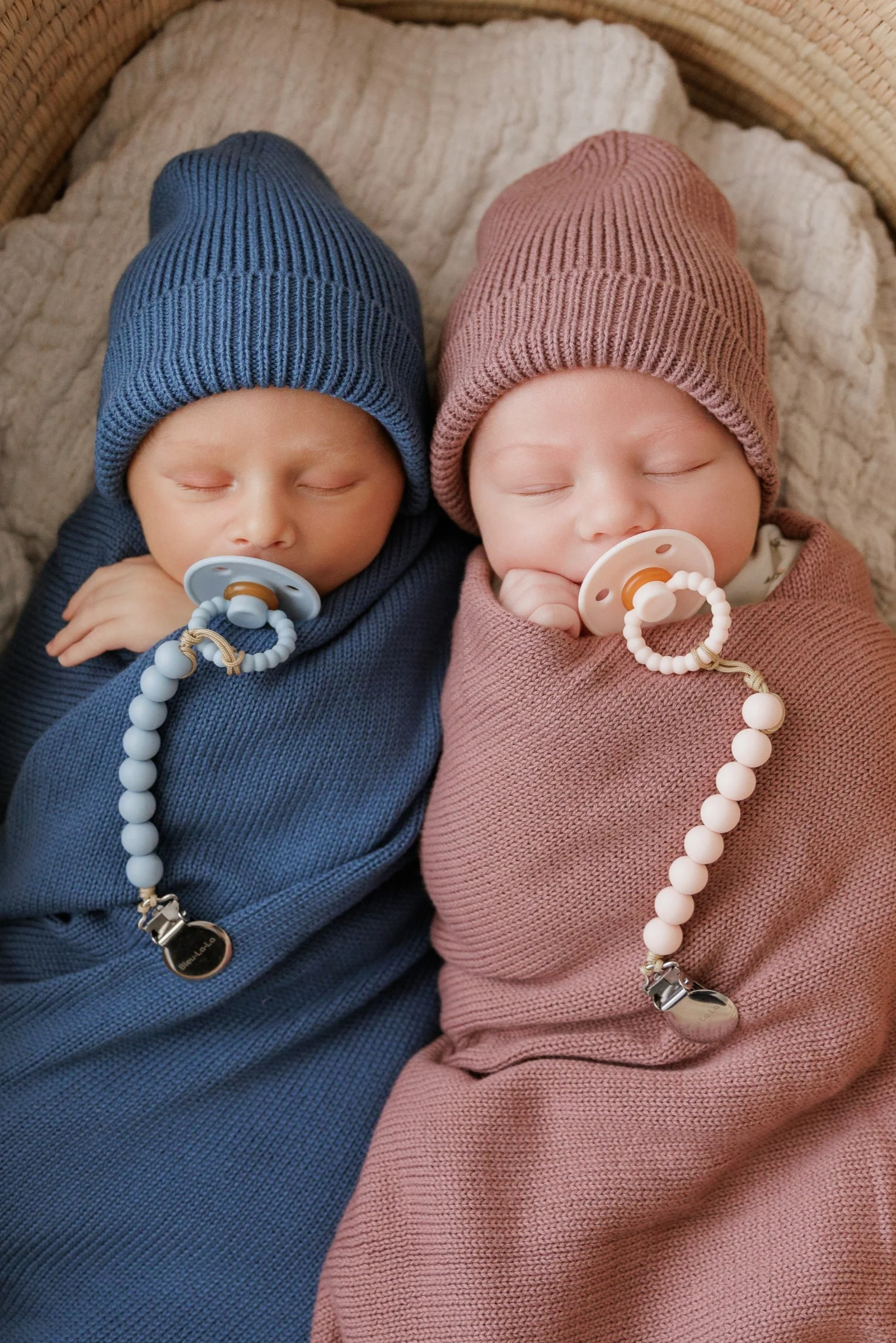 Luxe Collection Knit Baby Blanket + Hat Set with Gift Box, 100% Organic Cotton - Image 17