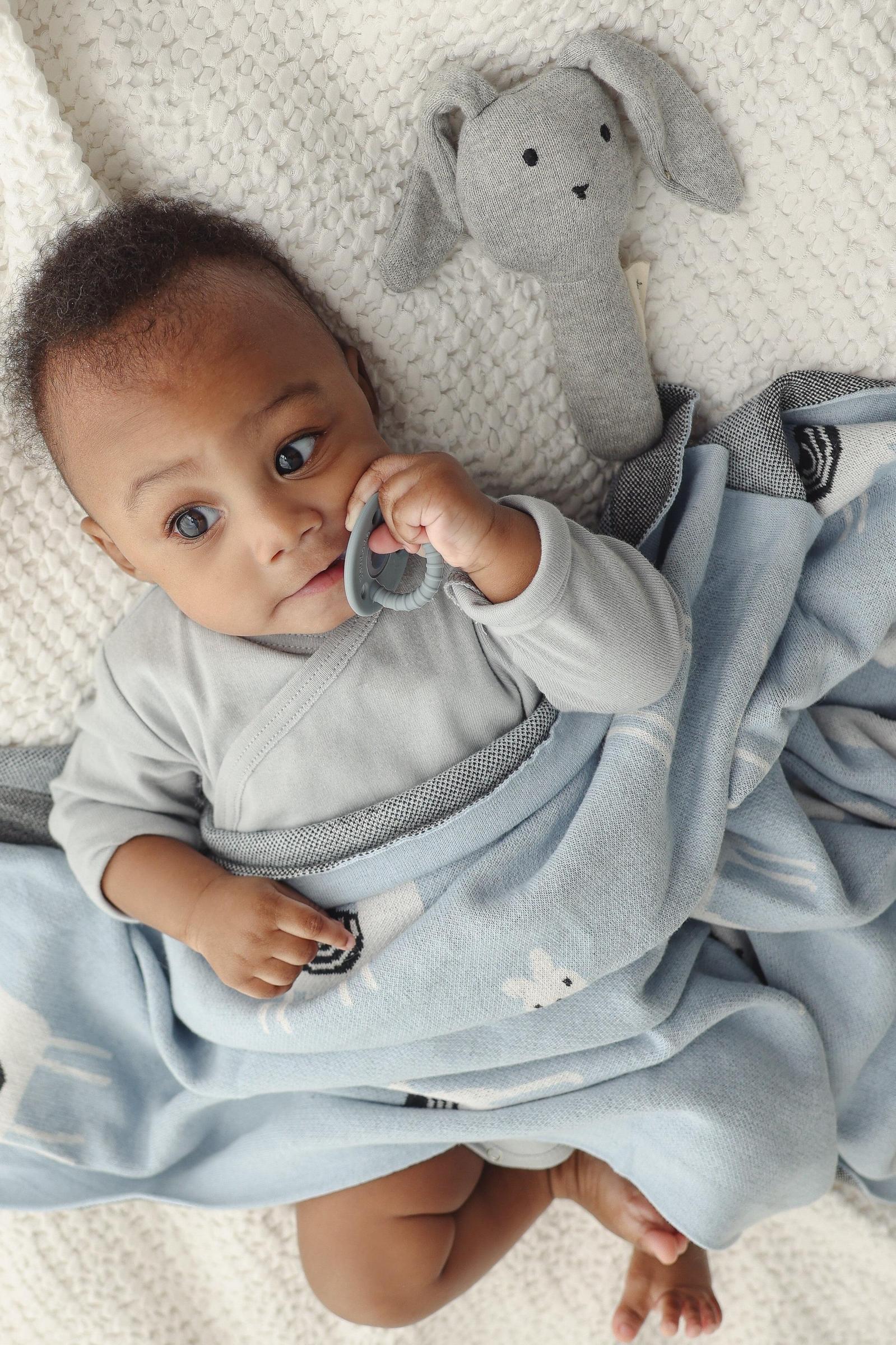Knit Llama Luxury Swaddle Blanket, 100% OEKO Tex Pima Cotton - Image 6