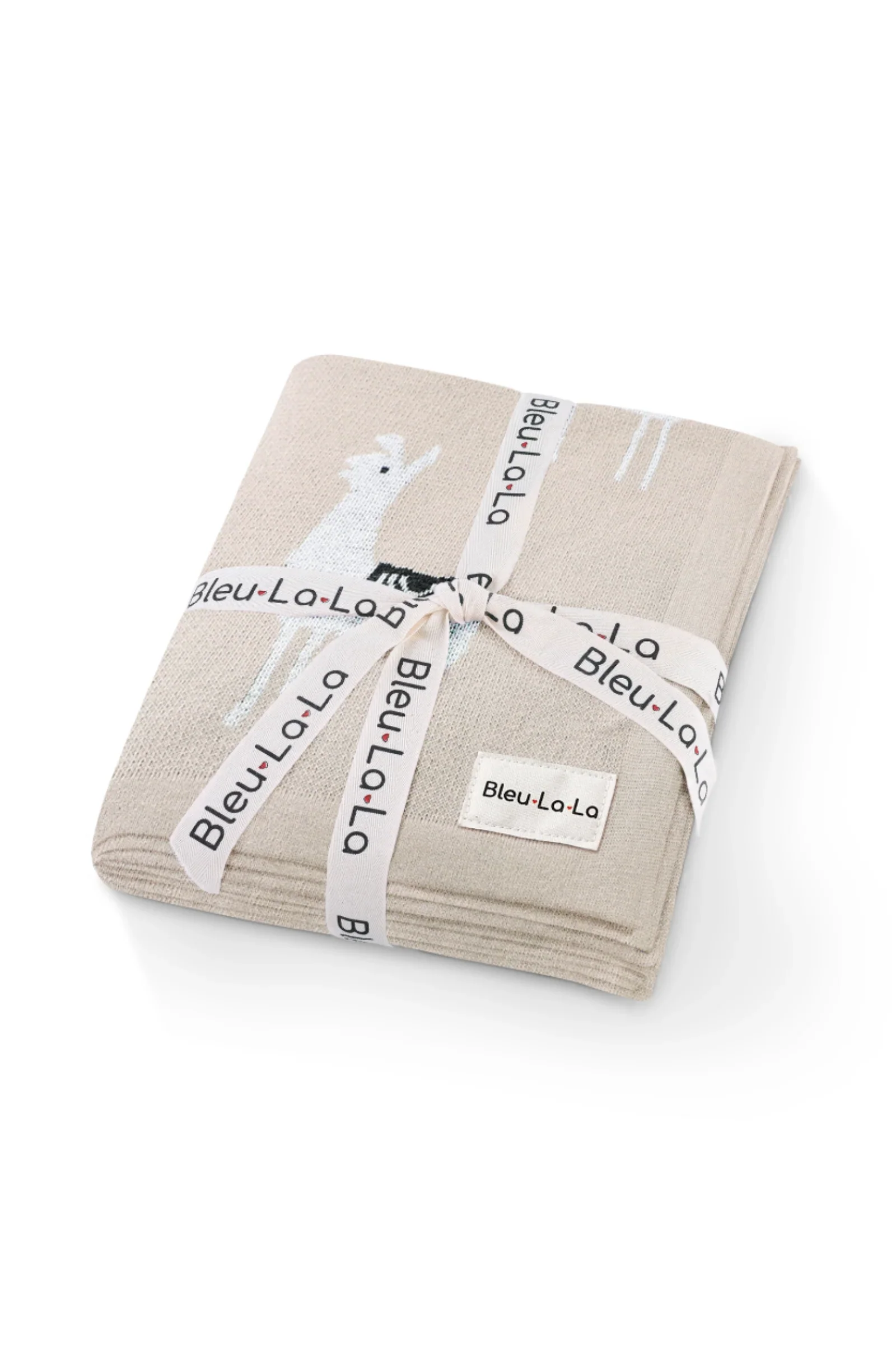 Knit Llama Luxury Swaddle Blanket, 100% OEKO Tex Pima Cotton - Image 8