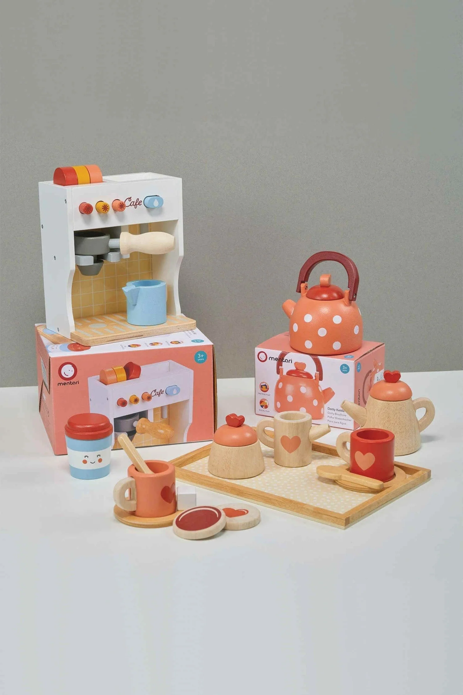 Make Me a Cuppa, Wooden Pretend Play Café Set, Toddler - Image 2