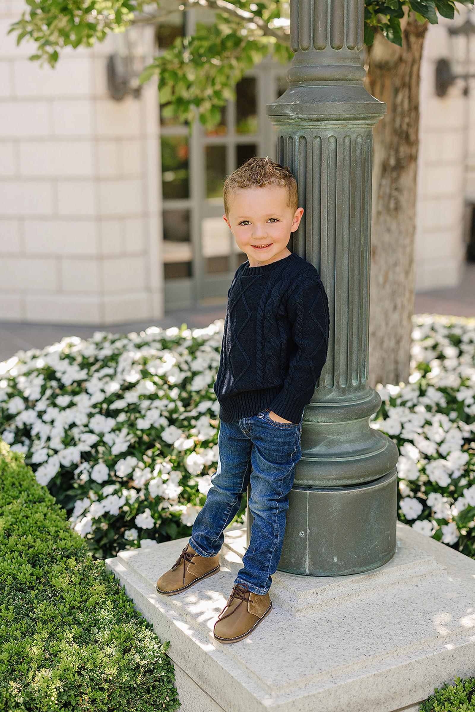 Navy Cable Knit Sweater, 100% Cotton, Sizes 0-7