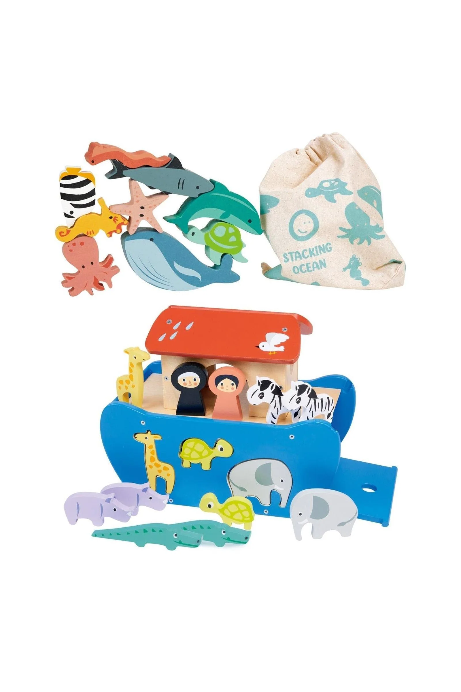 Noah's Sorting and Stacking Bundle, Animal Ark, Stacking Ocean Sets