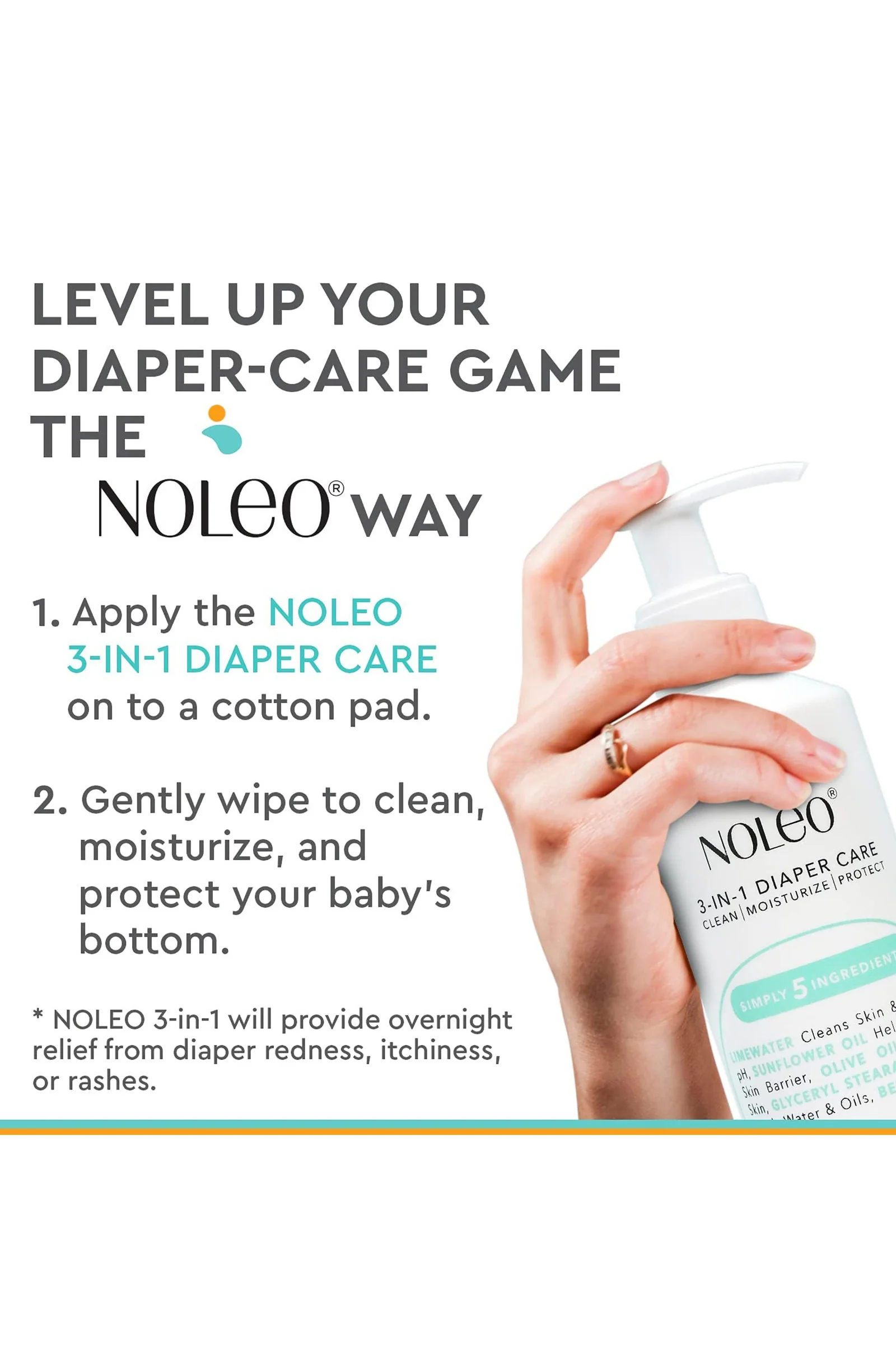 NOLEO 3-IN-1 Diaper Rash Cream, 16oz - Image 11