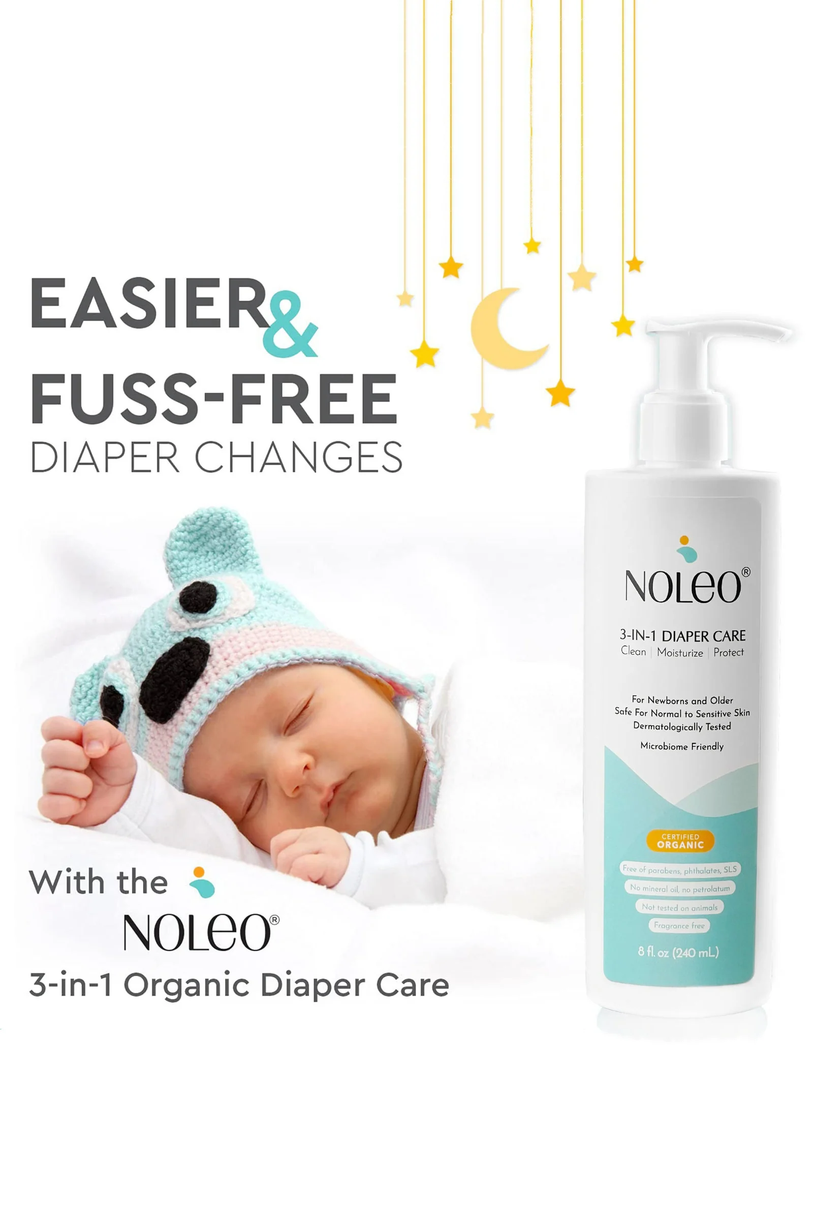 NOLEO 3-IN-1 Diaper Rash Cream, 16oz - Image 8