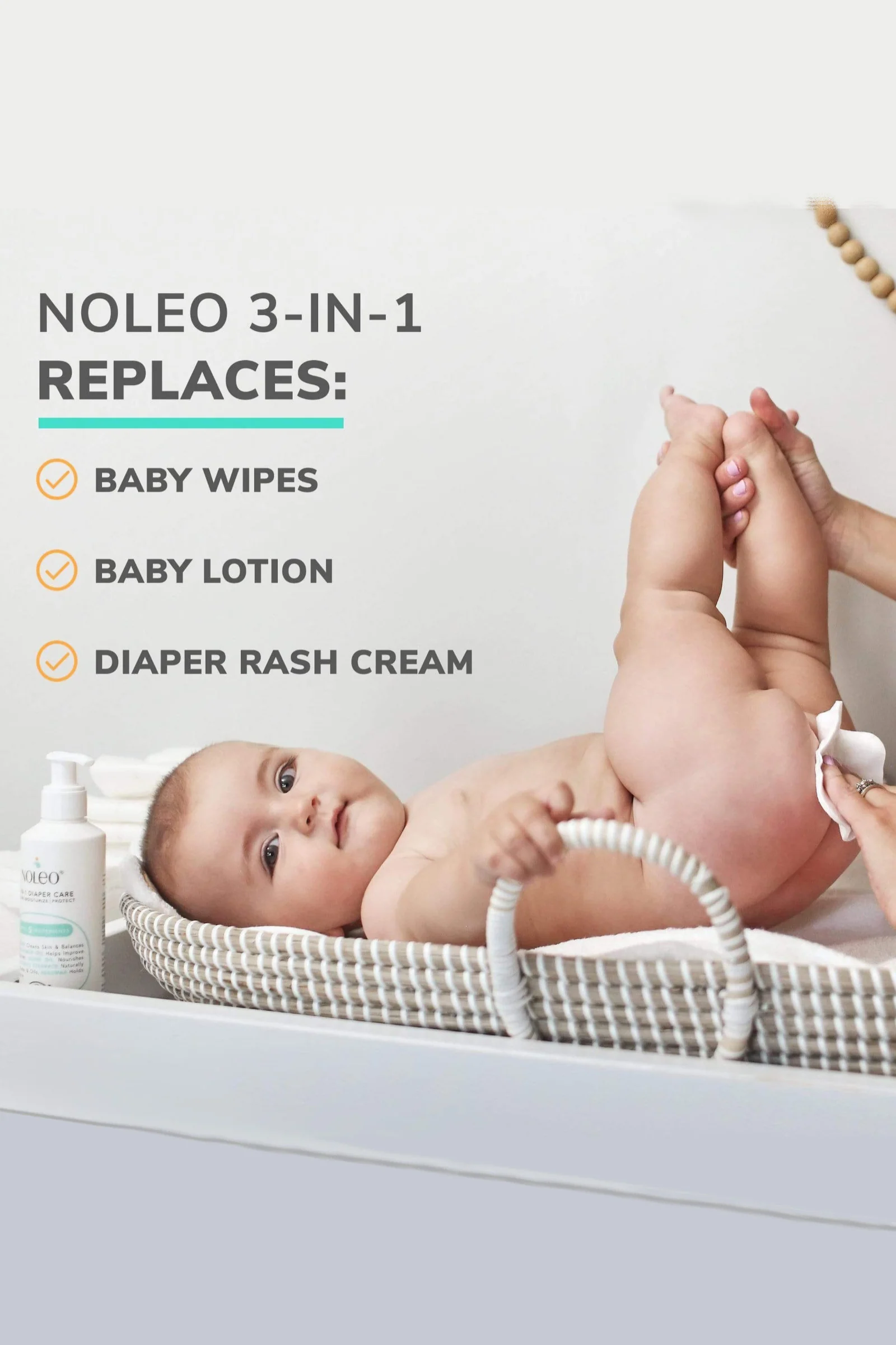 NOLEO 3-IN-1 Diaper Rash Cream, 16oz - Image 3