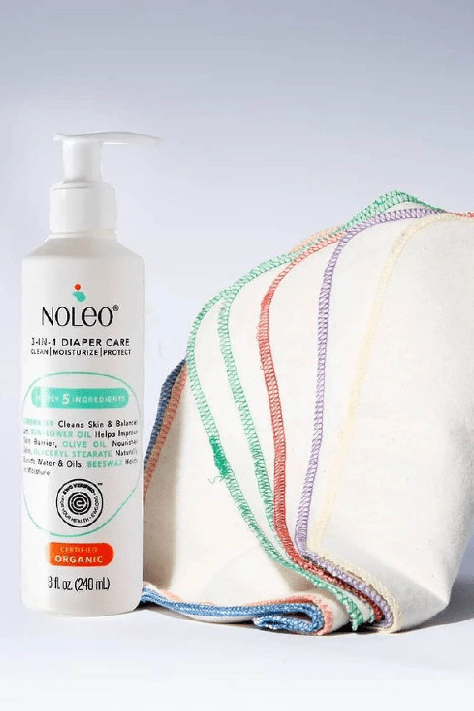 NOLEO Diaper Rash Cream & Cotton Pads, Bundle - Image 6