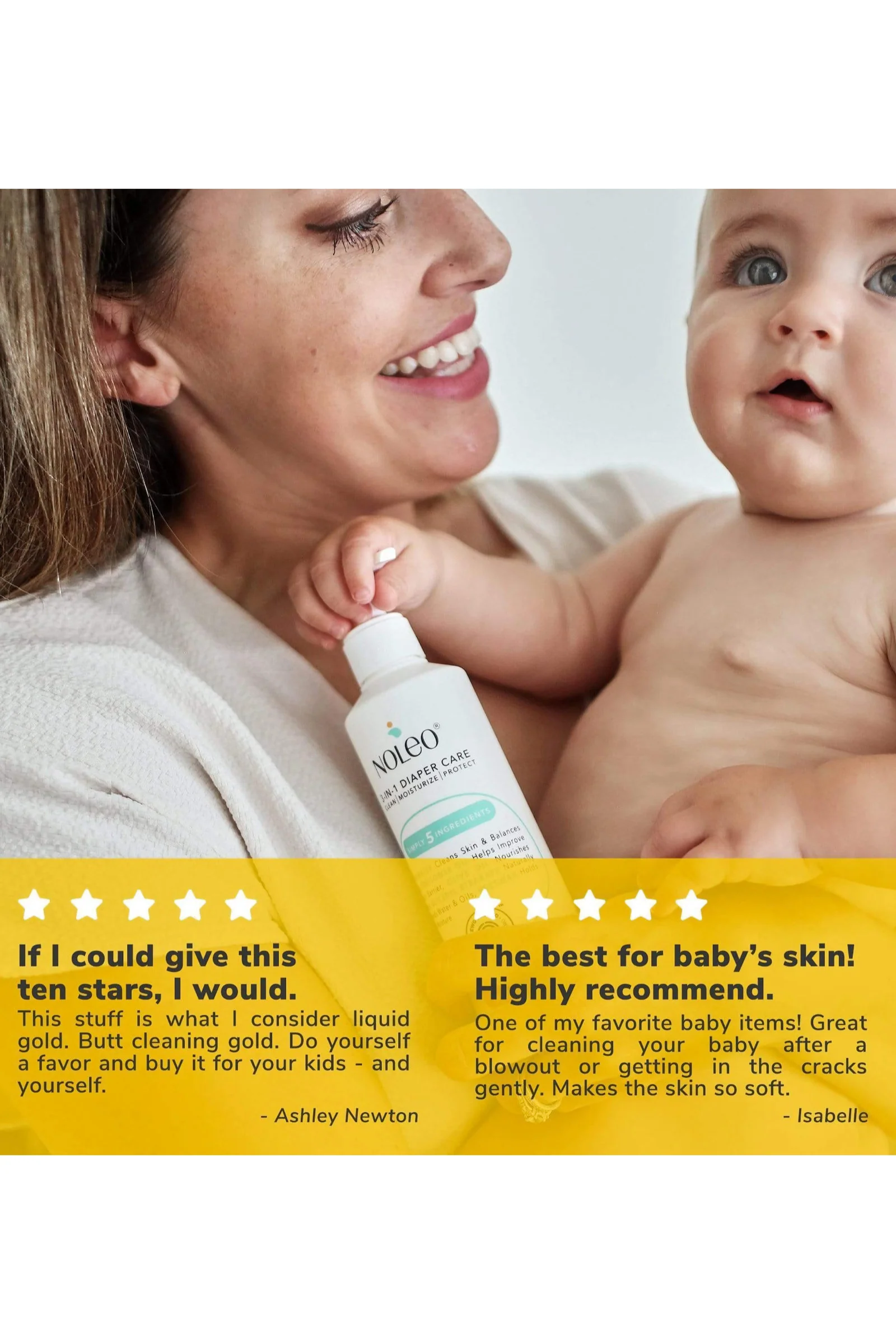 NOLEO 3-IN-1 Diaper Rash Cream, 16oz - Image 5