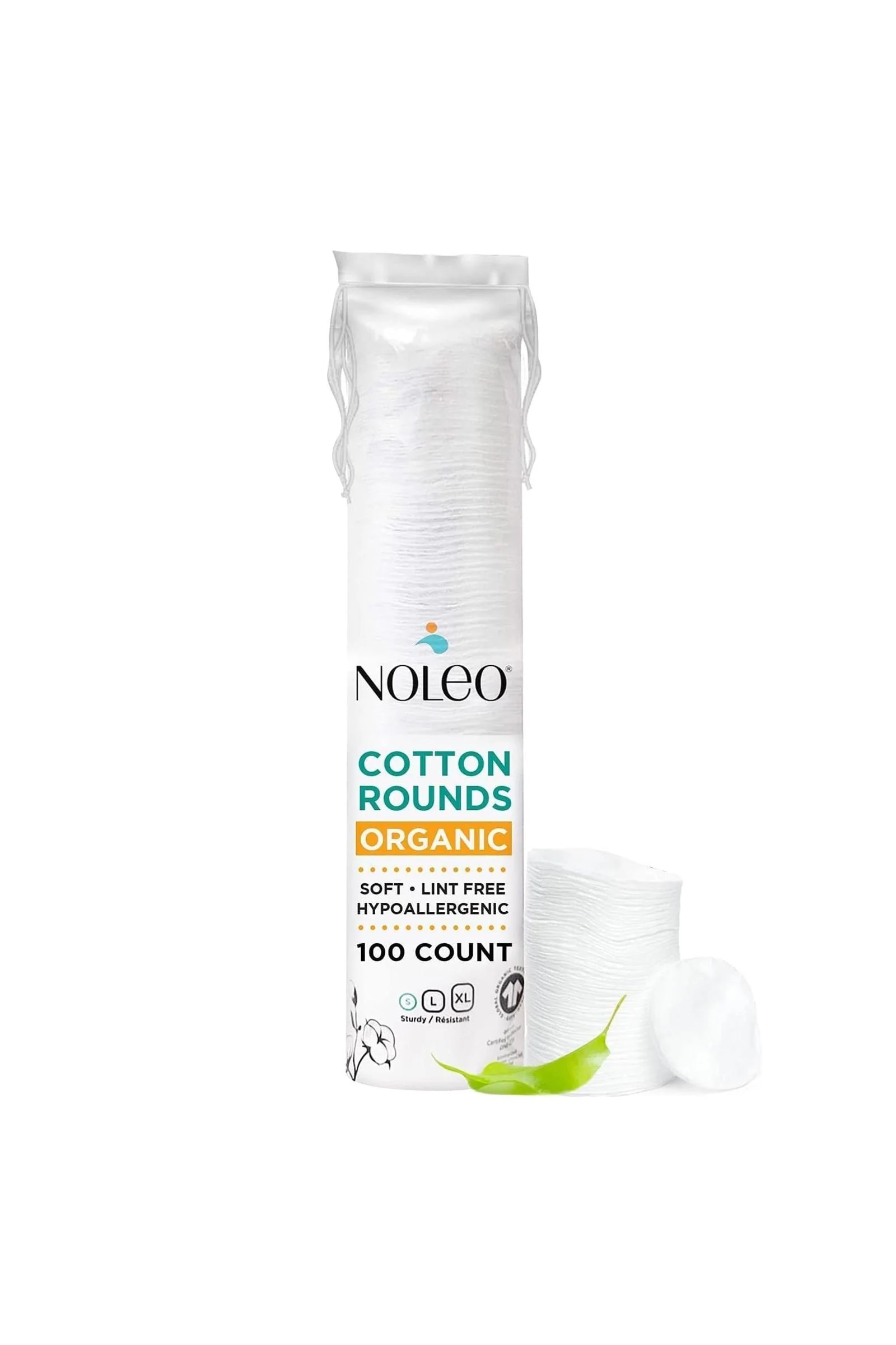 NOLEO Organic Cotton Rounds - Small 2" - Image 2