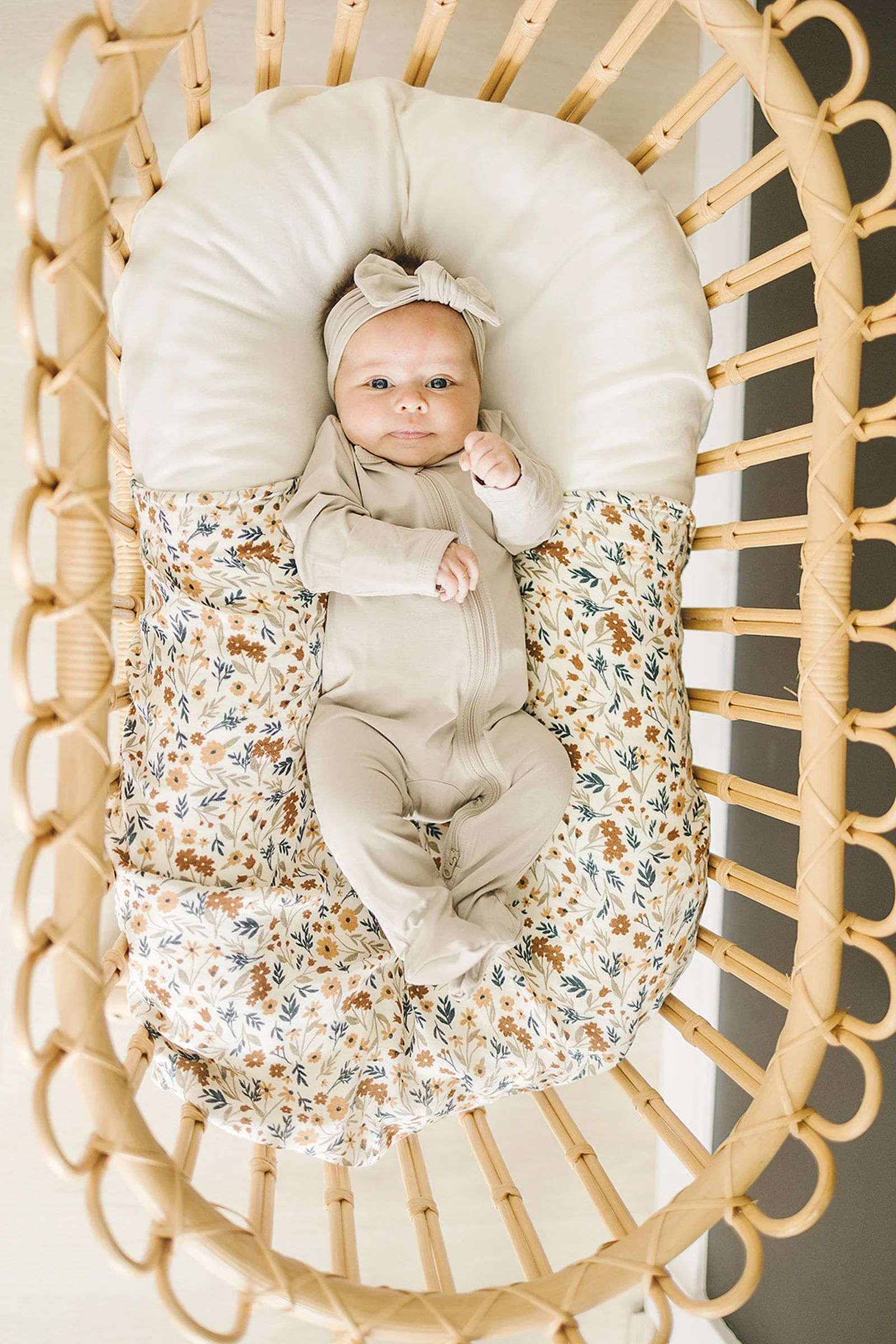 Oatmeal Footed Zipper Pajama, Bamboo, Baby Essentials, Gender Neutral