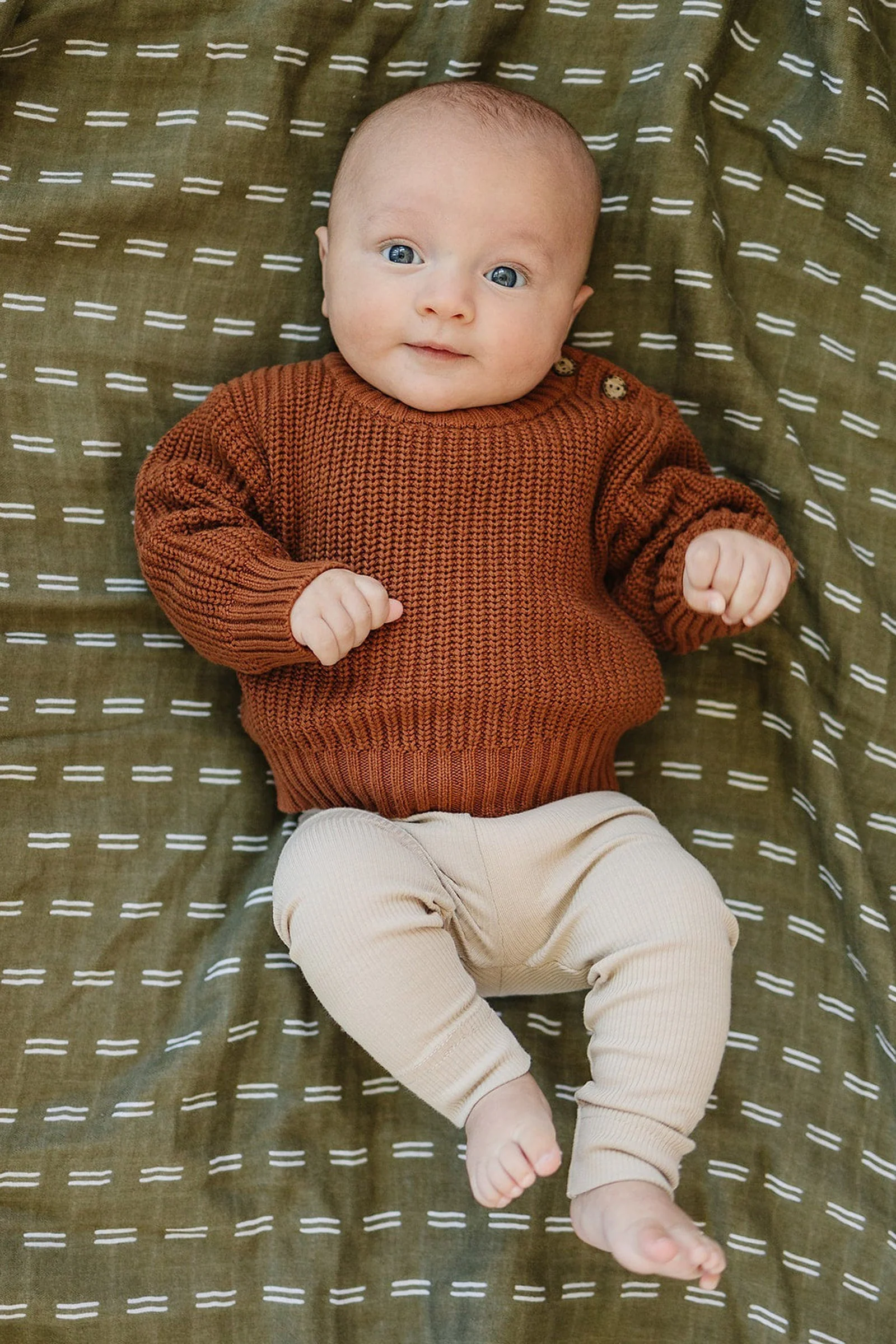 Oatmeal Organic Cotton Leggings, Baby & Toddler - Image 3
