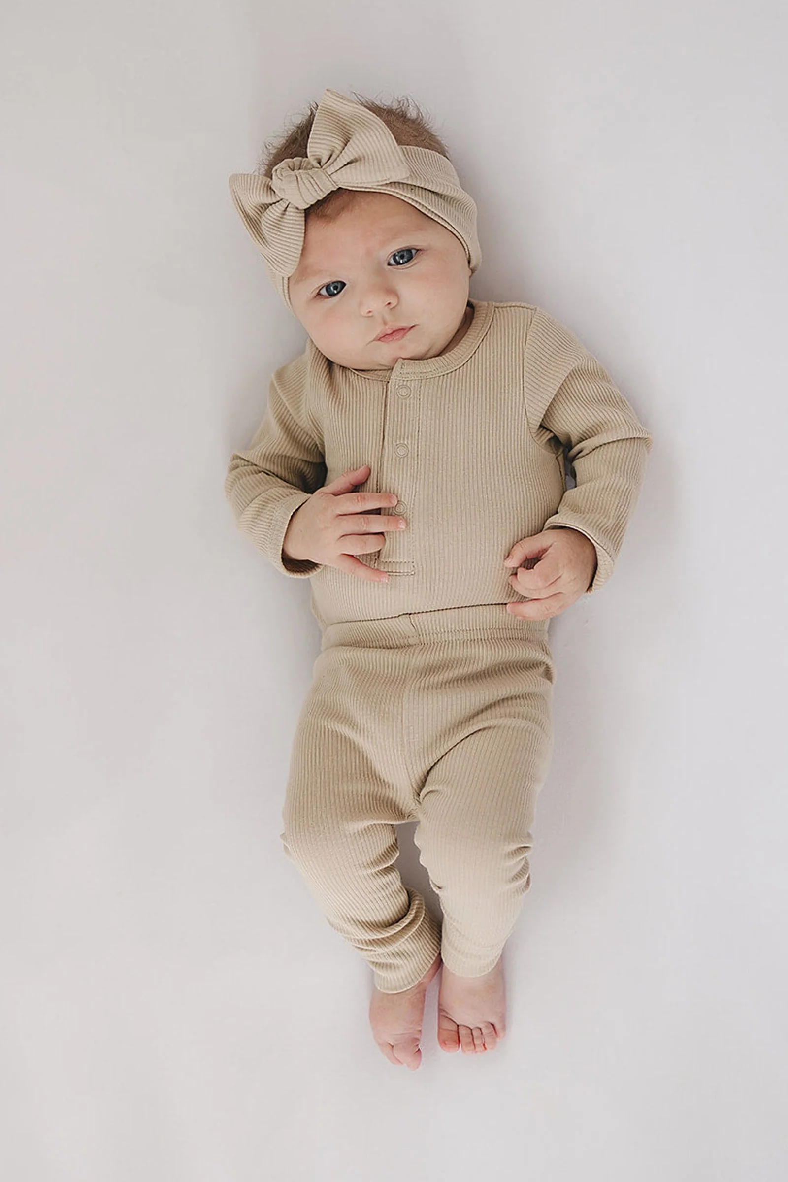Oatmeal Organic Cotton Leggings, Baby & Toddler - Image 6